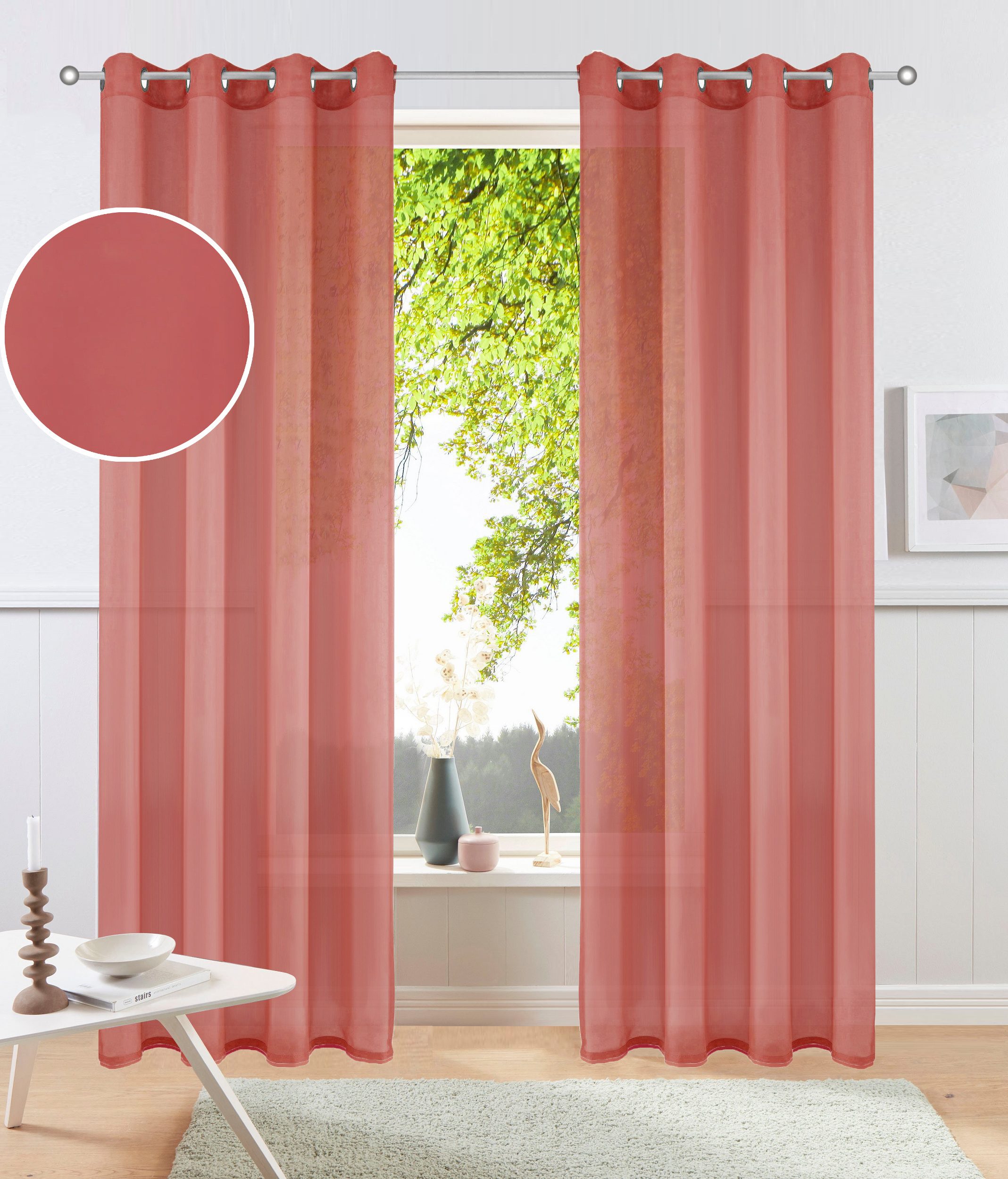 my home Gardine XANA mit Ösen, günstig online kaufen