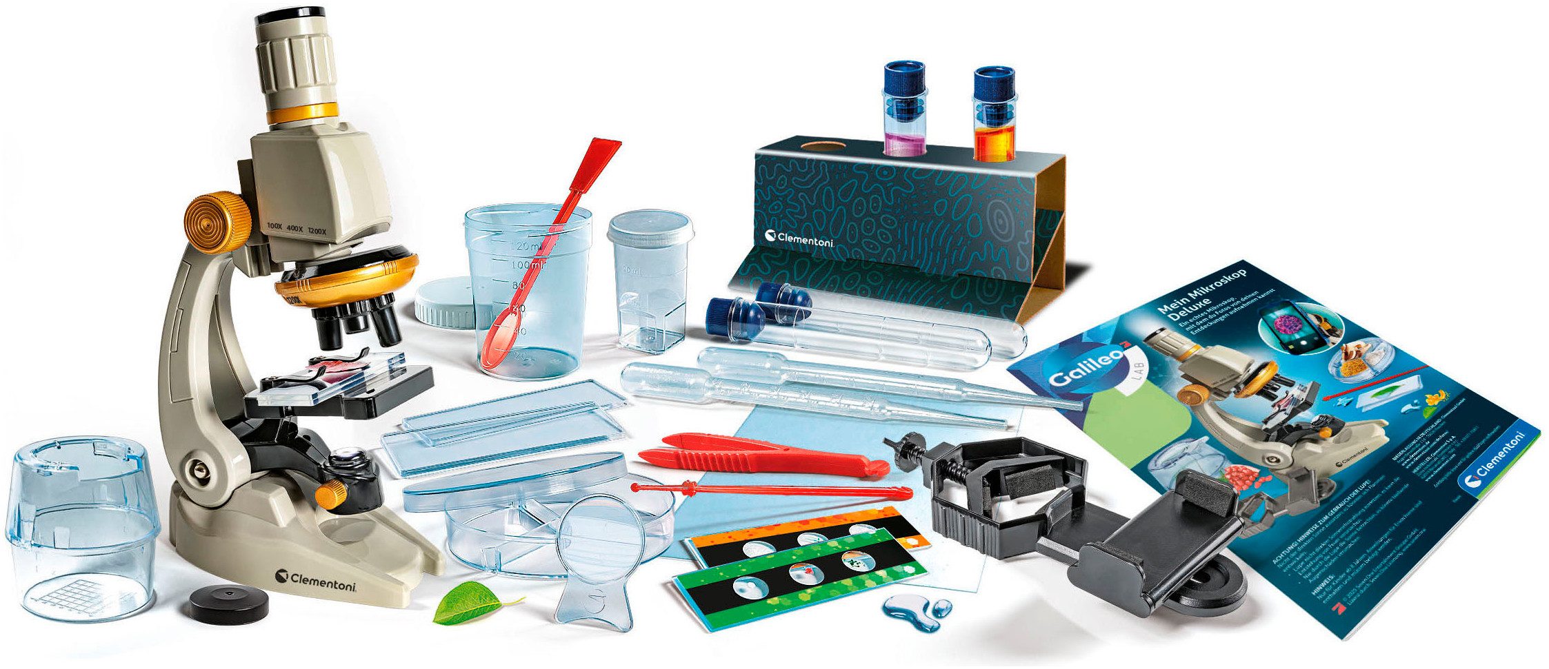 Clementoni® Galileo Experiment Kit, My Deluxe Microscope