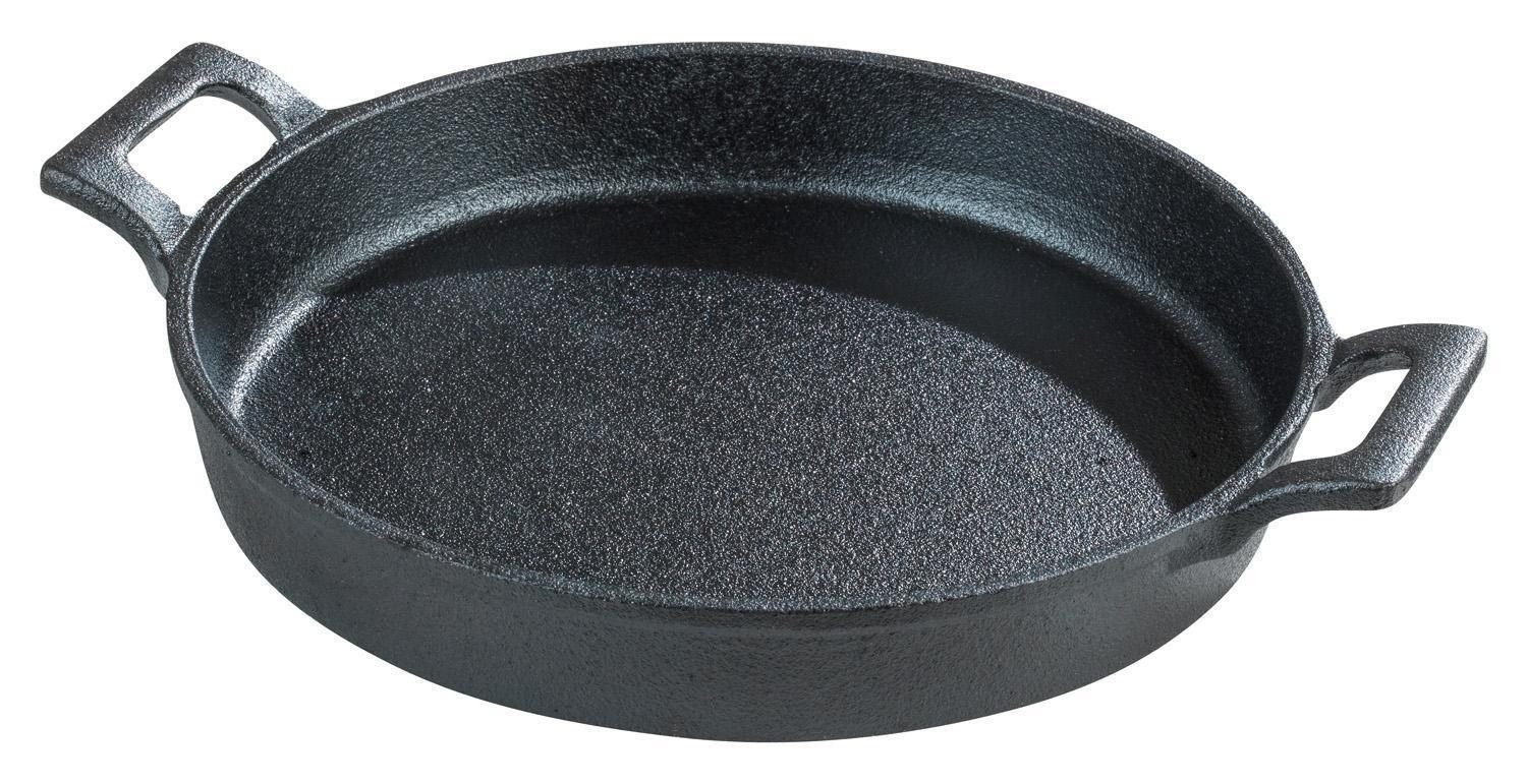 Bratpfanne Gusseisen-Pfanne ROSSO, Schwarz, B 25 cm x Ø 20 cm