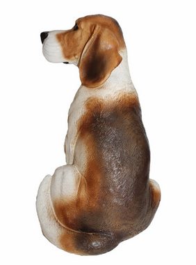 Castagna Tierfigur Figur Hund britischer Beagle Hundefigur Castagna aus Resin H 31 cm
