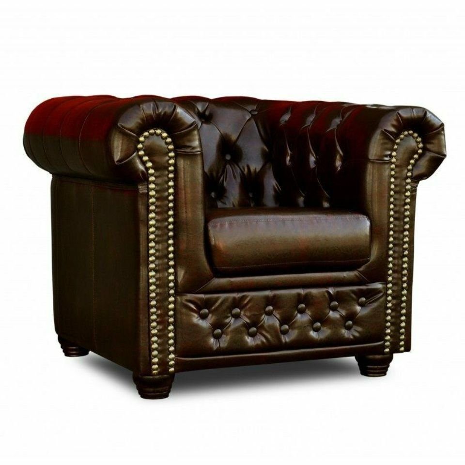 Club Sofas Sessel JVmoebel Sitzer Sessel, Couchen 1 Polster Lounge Couch Chesterfield Neu Lounge