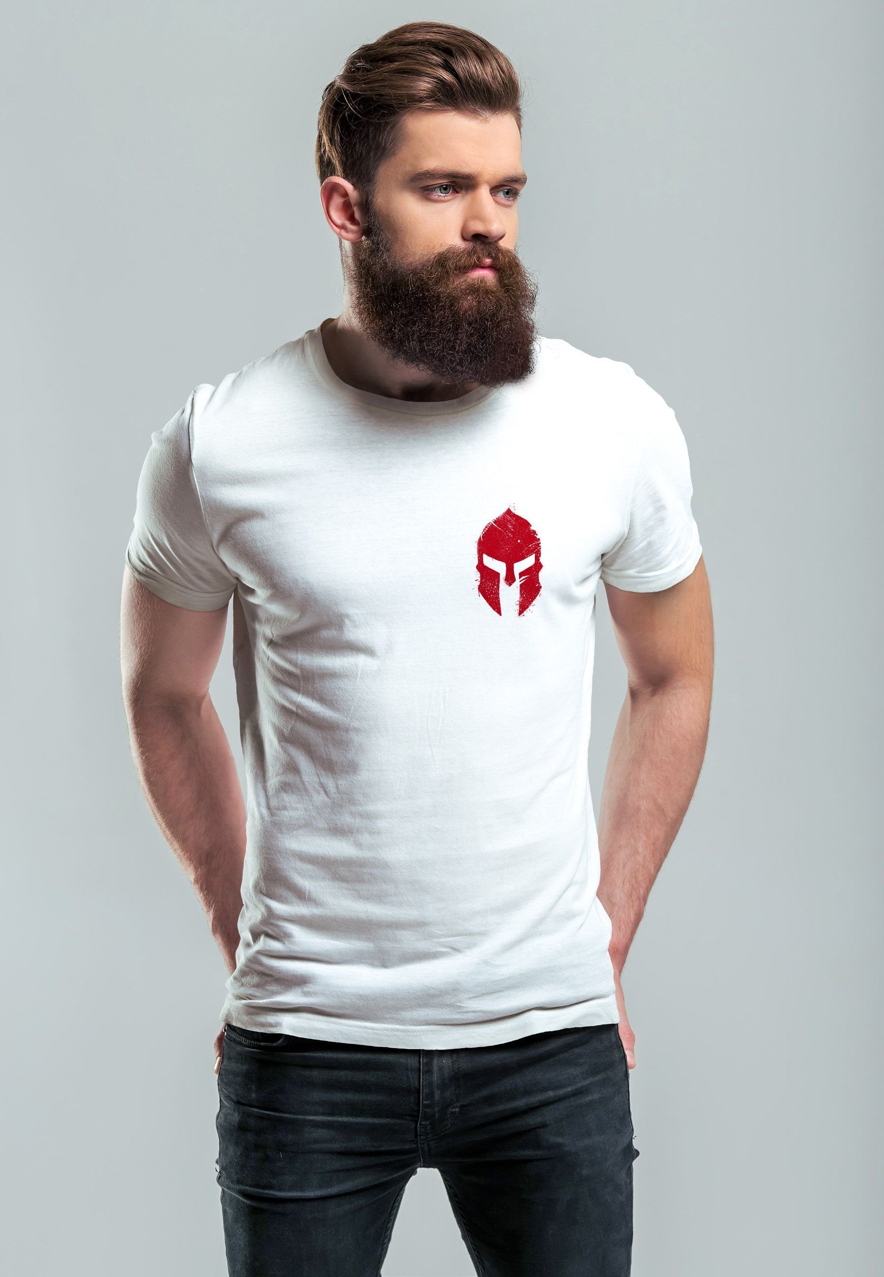 Neverless Print-Shirt Herren T-Shirt Logo Print günstig online kaufen