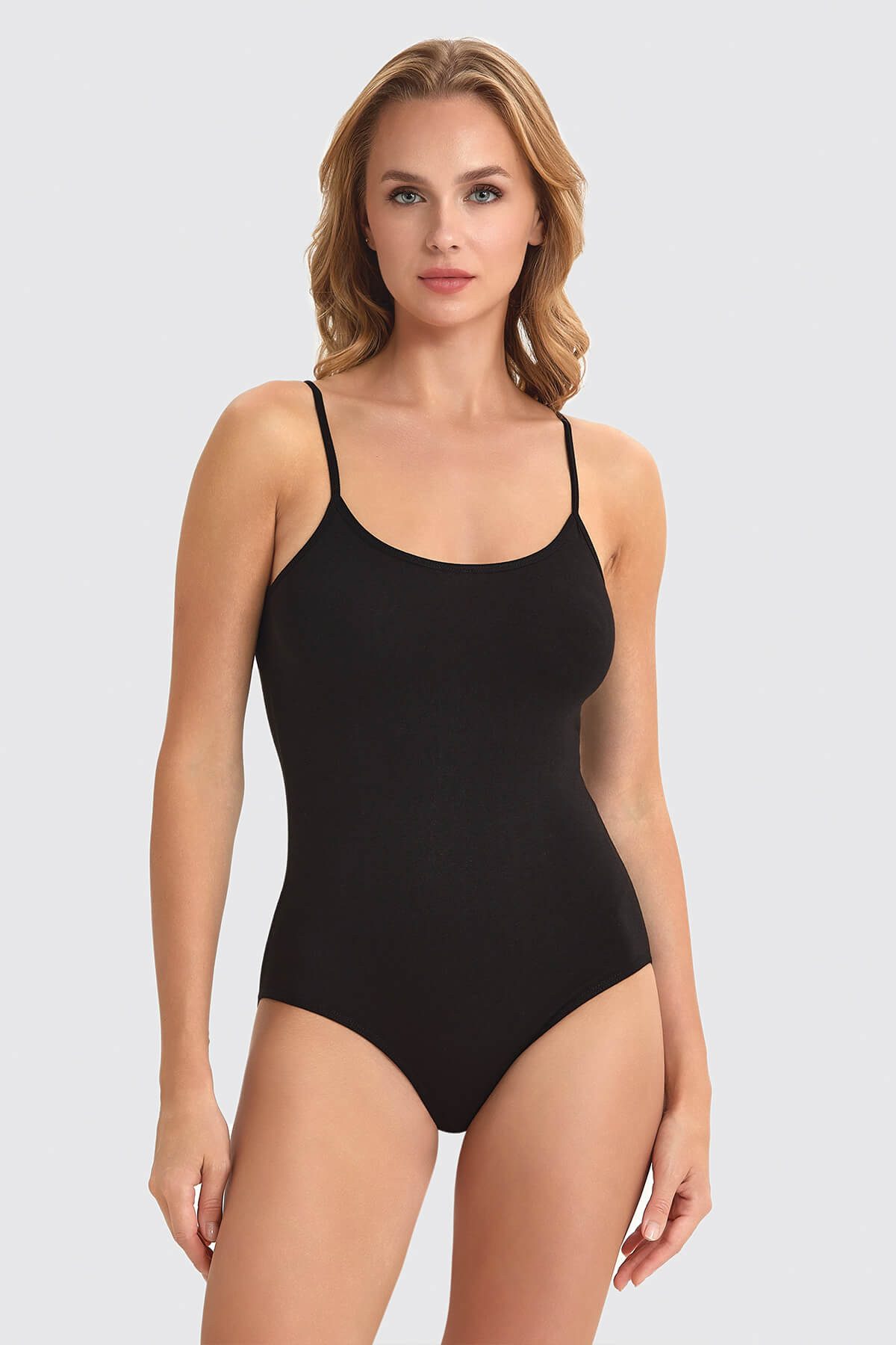DDOnlineShop Body Damen Figurformender Body Ärmellos Rundhals Spaghettiträger (Set, 2-tlg., 2er-Pack) Premium Qualität – Bild 4 von 5