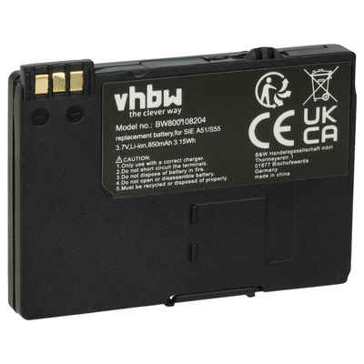 vhbw kompatibel mit Optipoint WL2 Akku Li-Ion 850 mAh (3,7 V)