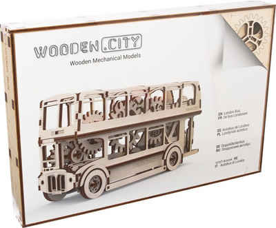Wooden City Modellbausatz »Doppeldeckerbus«, aus Holz; Made in Europe