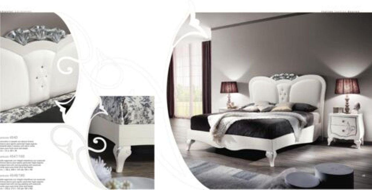 Holz JVmoebel 3tlg Bett Bettrahmen Betten Schlafzimmer-Set, Nachttisch Neu Garnitur Design Set