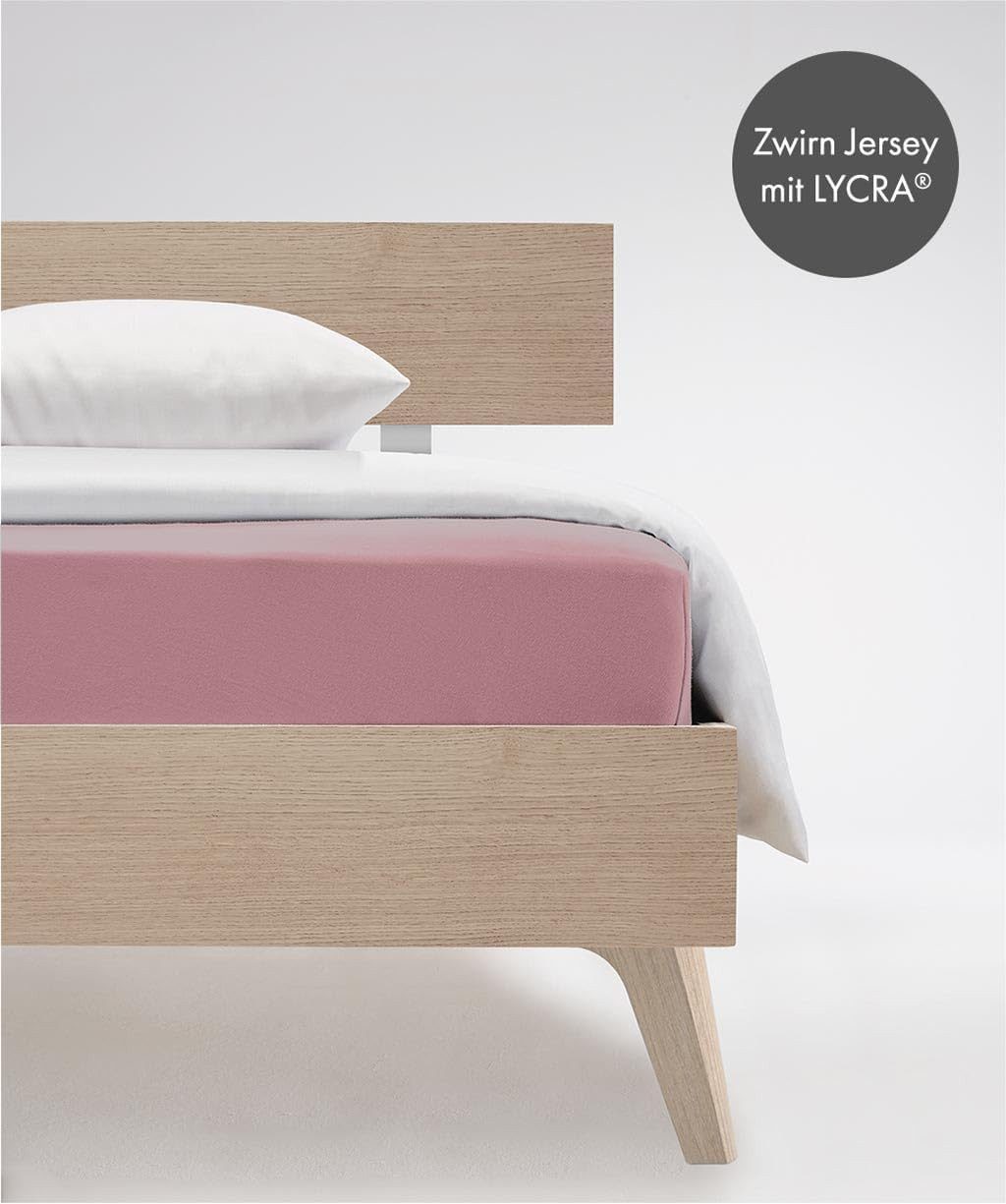 fleuresse Spannbettlaken Comfort Jerseyspannlaken, 96% Baumwolle, günstig online kaufen