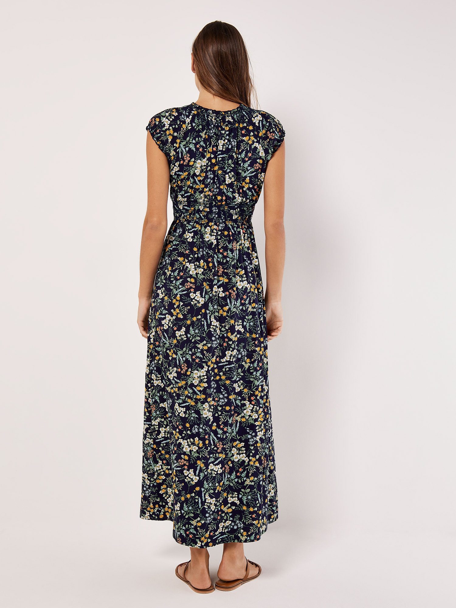 Apricot Maxikleid Maxikleid, (1-tlg) mit Blumenmuster günstig online kaufen