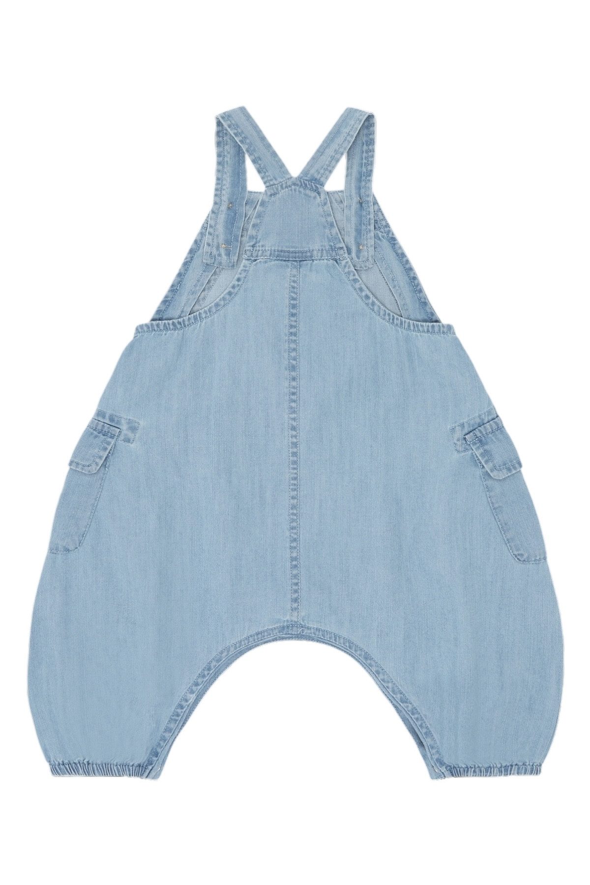 Hust & Claire Latzhose HCMaks Chambray (1-tlg) Hust & Claire Latzhose „Maks Chambray“ aus Denim, Blau