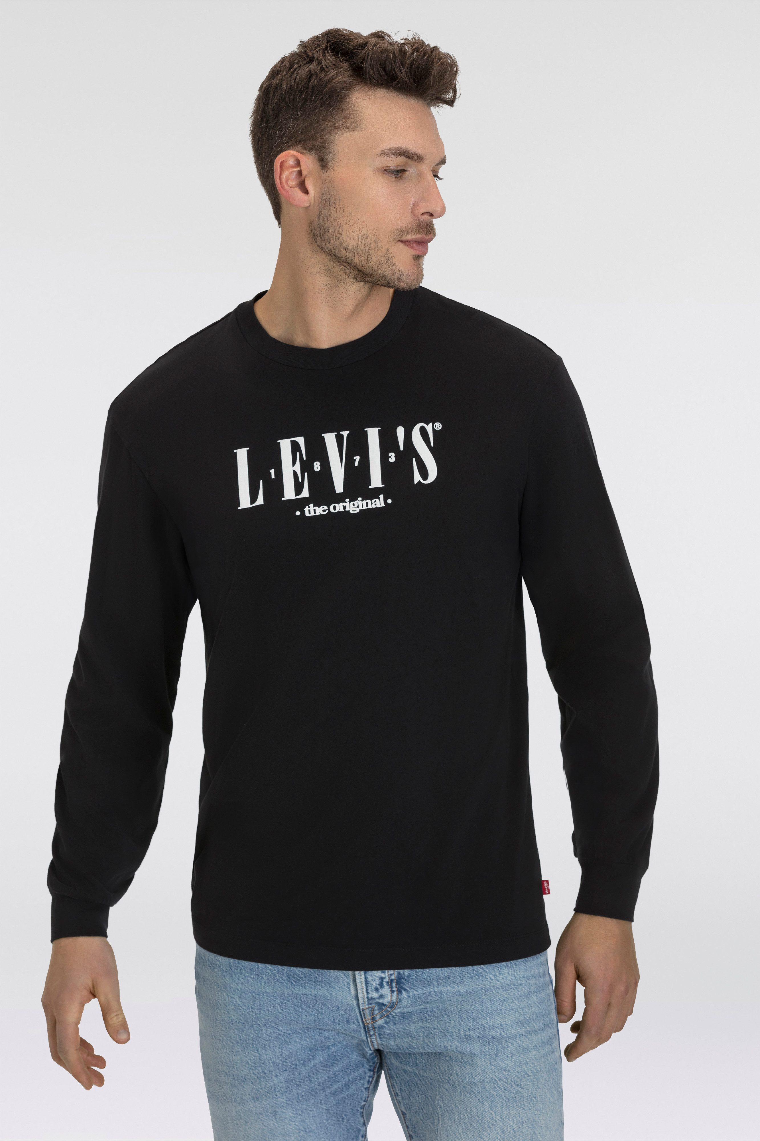 Levi's® Langarmshirt mit Logoschriftzug günstig online kaufen