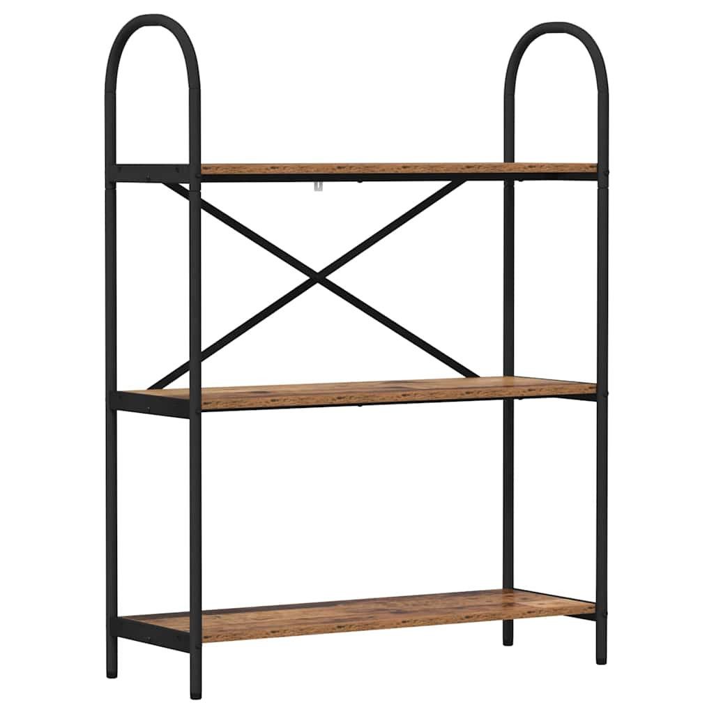 furnicato Bücherregal 80 x 30 x 109 cm Altholz, Stabiles Standregal mit 3 Ebenen für dein Wohnzimmer oder Büro