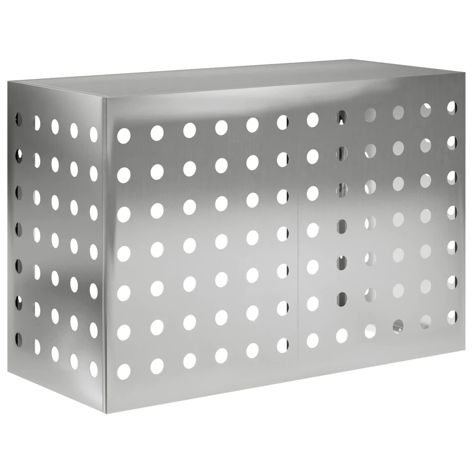 vidaXL Wärmepumpen-Verkleidung 90 x 40 x 60 cm Abdeckung Verkleidung Klimaanlage Silber 90x40x60 cm V