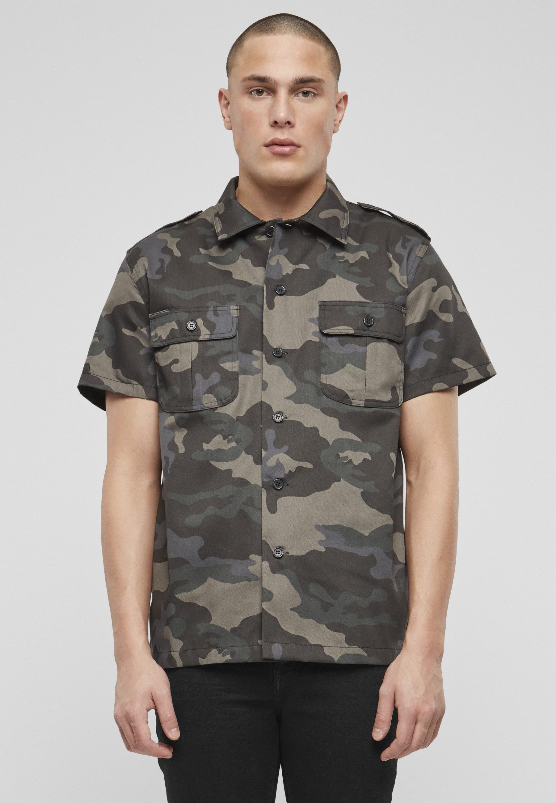Brandit Langarmhemd Brandit Herren Short Sleeves US Shirt (1-tlg)