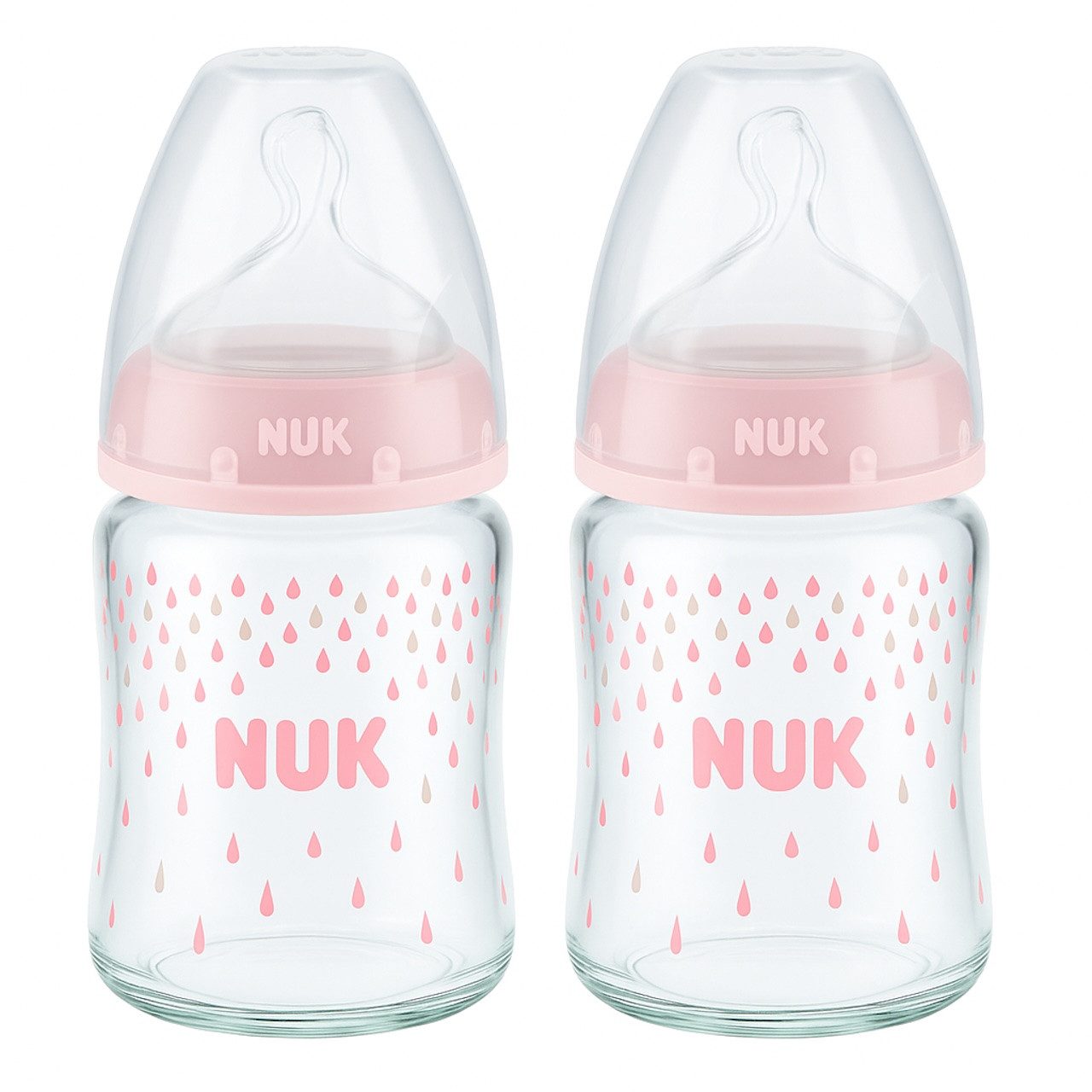 NUK Babyflasche NUK First Choice Glas-Babyflasche 120ml 0+ Sauger