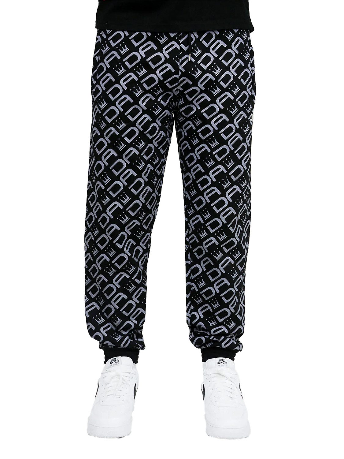 DADA Supreme Jogginghose Hiphop Baggy Design All Over Print mit Kordelzug All Over Sweatpants