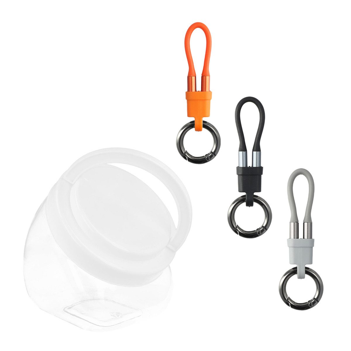 4smarts 4smarts USB-C Keyring Kabelset 7,5cm mixed 30er Se Induktions-Ladegerät