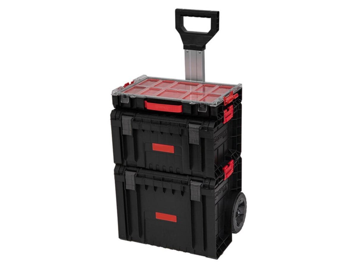 DM-Handel Werkzeugwagen Werkzeugkoffer Organiser, (Werkzeugwagen auf Rollen, System Pro Neu, 3-tlg., Werkzeugtrolley 3-Teilig), Aus robustem Kunststoff, sehr praktisch