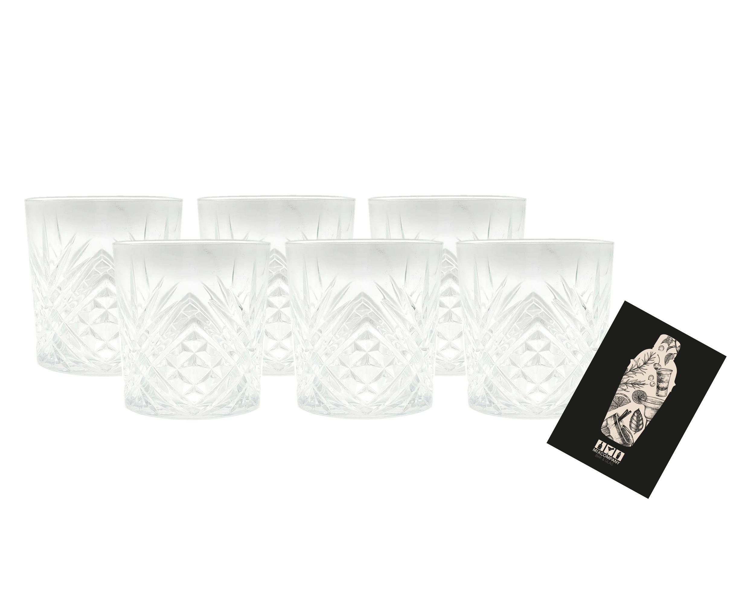 Gläser-Set Sierra Milenario Tequila 6er Set Glas Gläser 6x Tumbler für Tequila