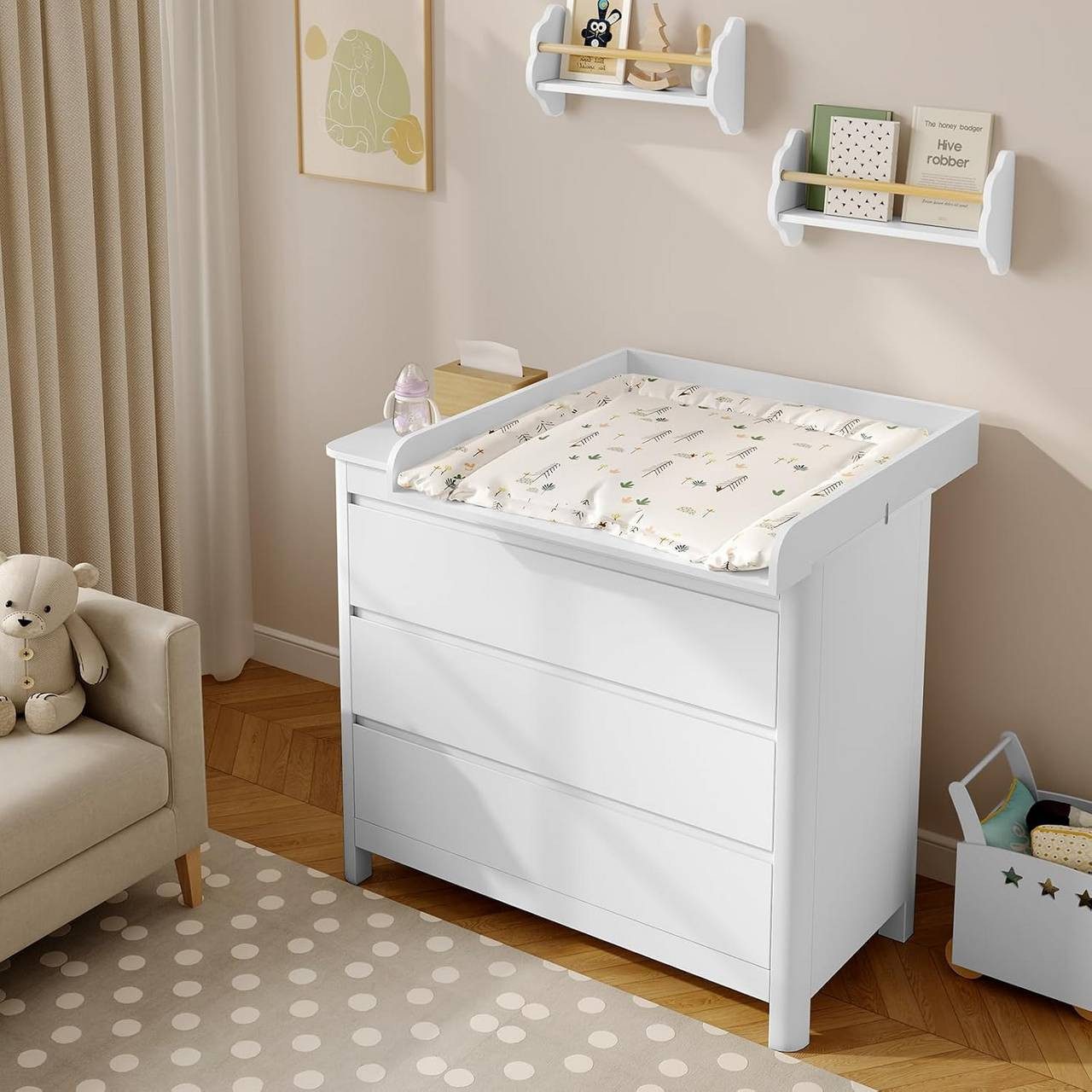 Woltu Wickeltisch (1-tlg), für Wickelkommode(Tiefe:46,5-50 cm), günstig online kaufen