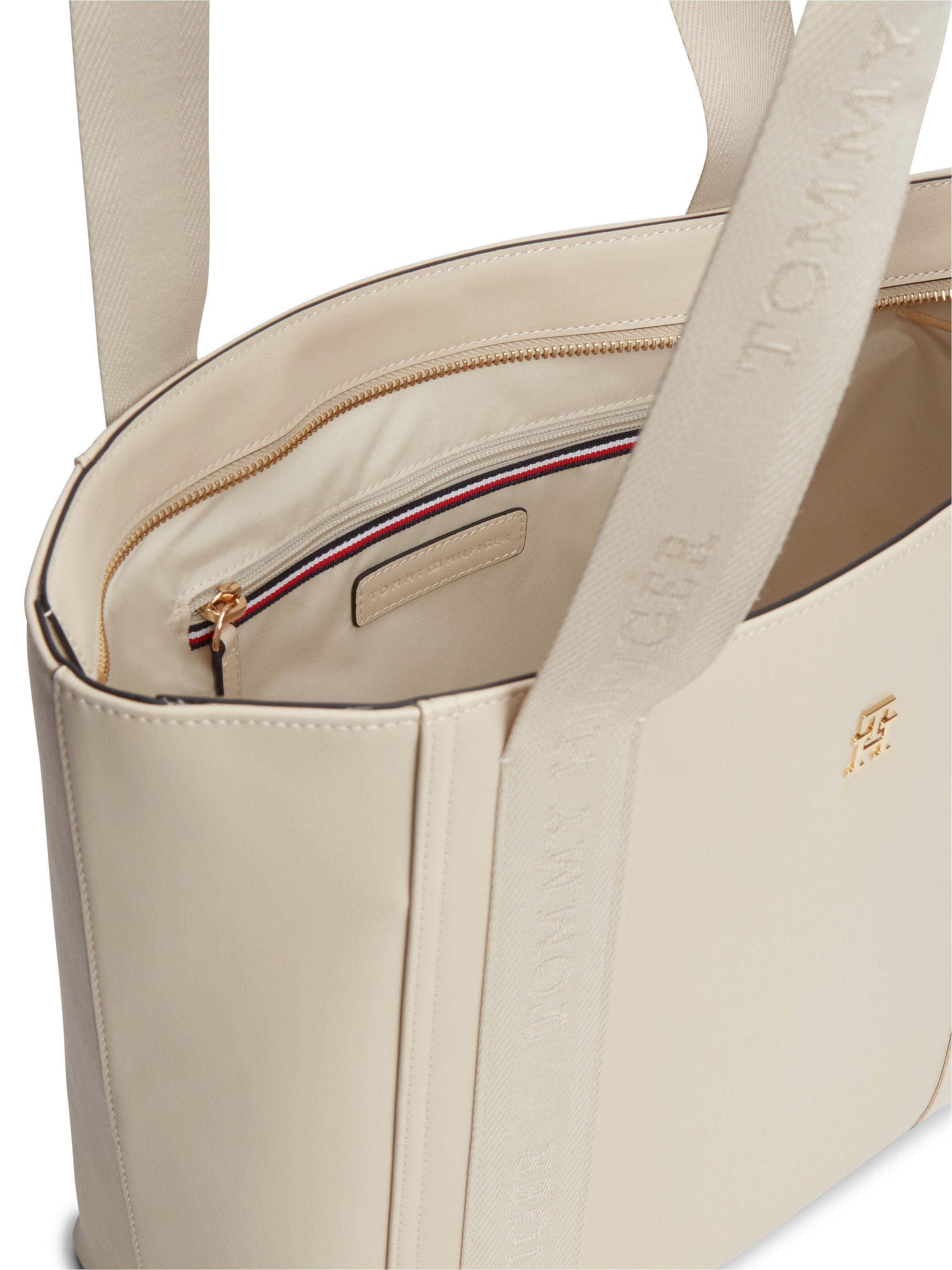 Tommy Hilfiger Tragetasche IM LATAM LOGO TOTE, Damen Schultertasche, Handtasche mit Logoschriftzug – Bild 5 von 5