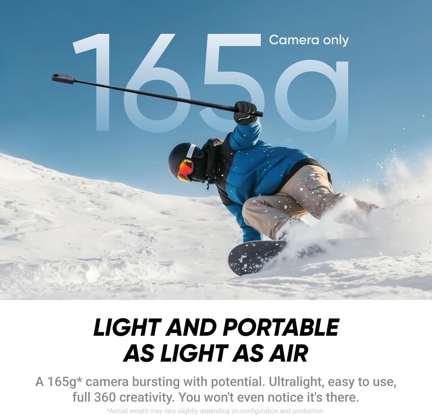 Insta360 X4 Air Action Cam (8K 360° Action Kamera mit KI-gestützter Bearbeitung)