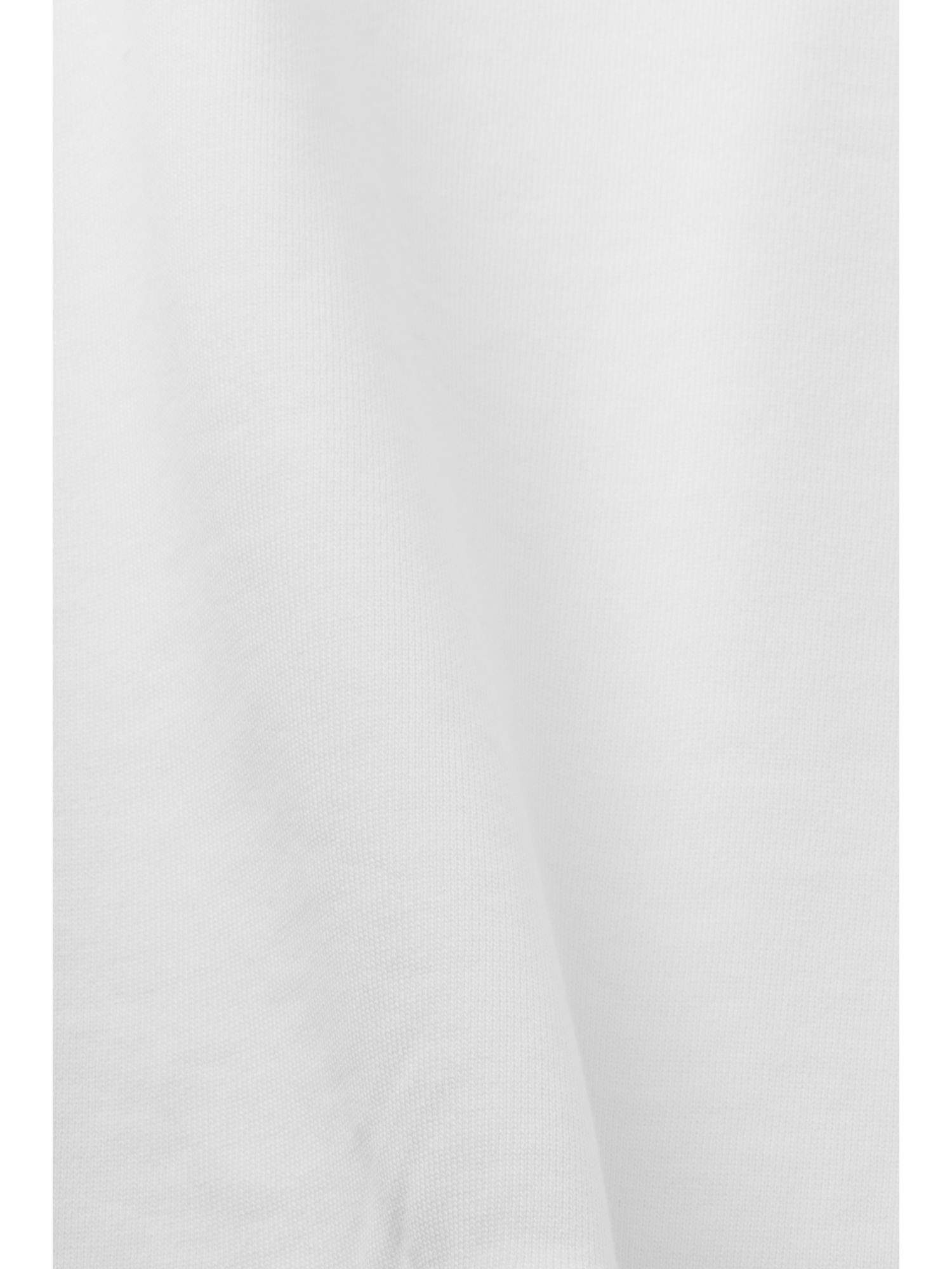 Logo-Sweatshirt Bio-Baumwolle WHITE (1-tlg) OFF Sweatshirt Esprit aus