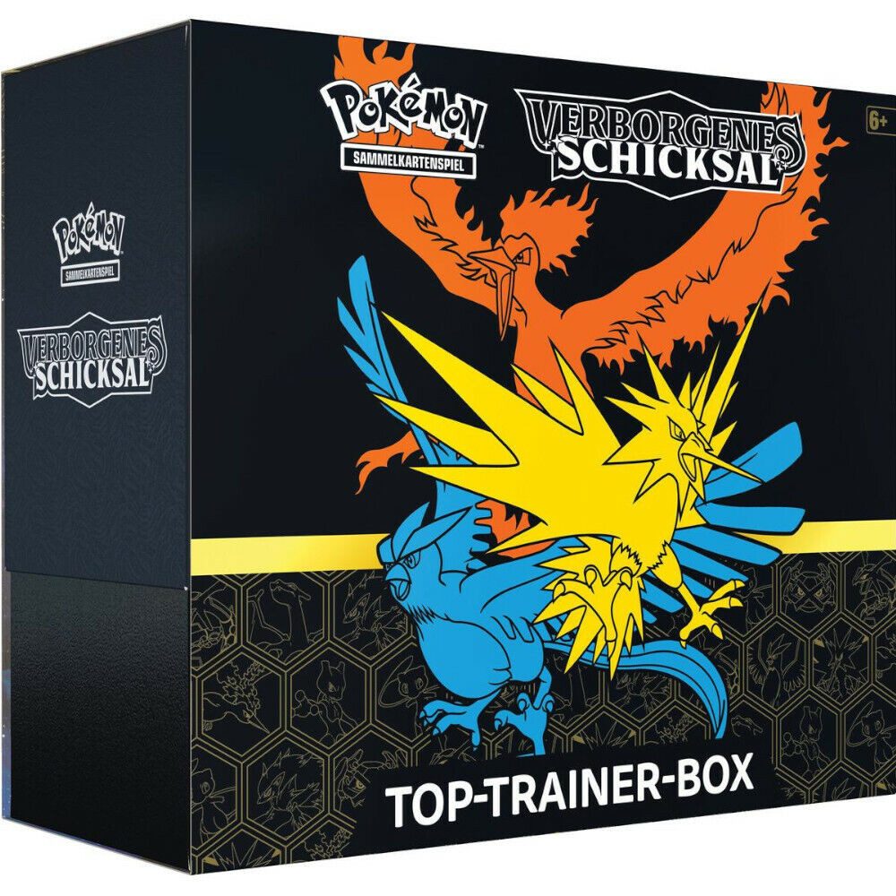 The Pokémon Company Sammelkarte Pokemon Verborgenes Schicksal Top Trainer Box DE