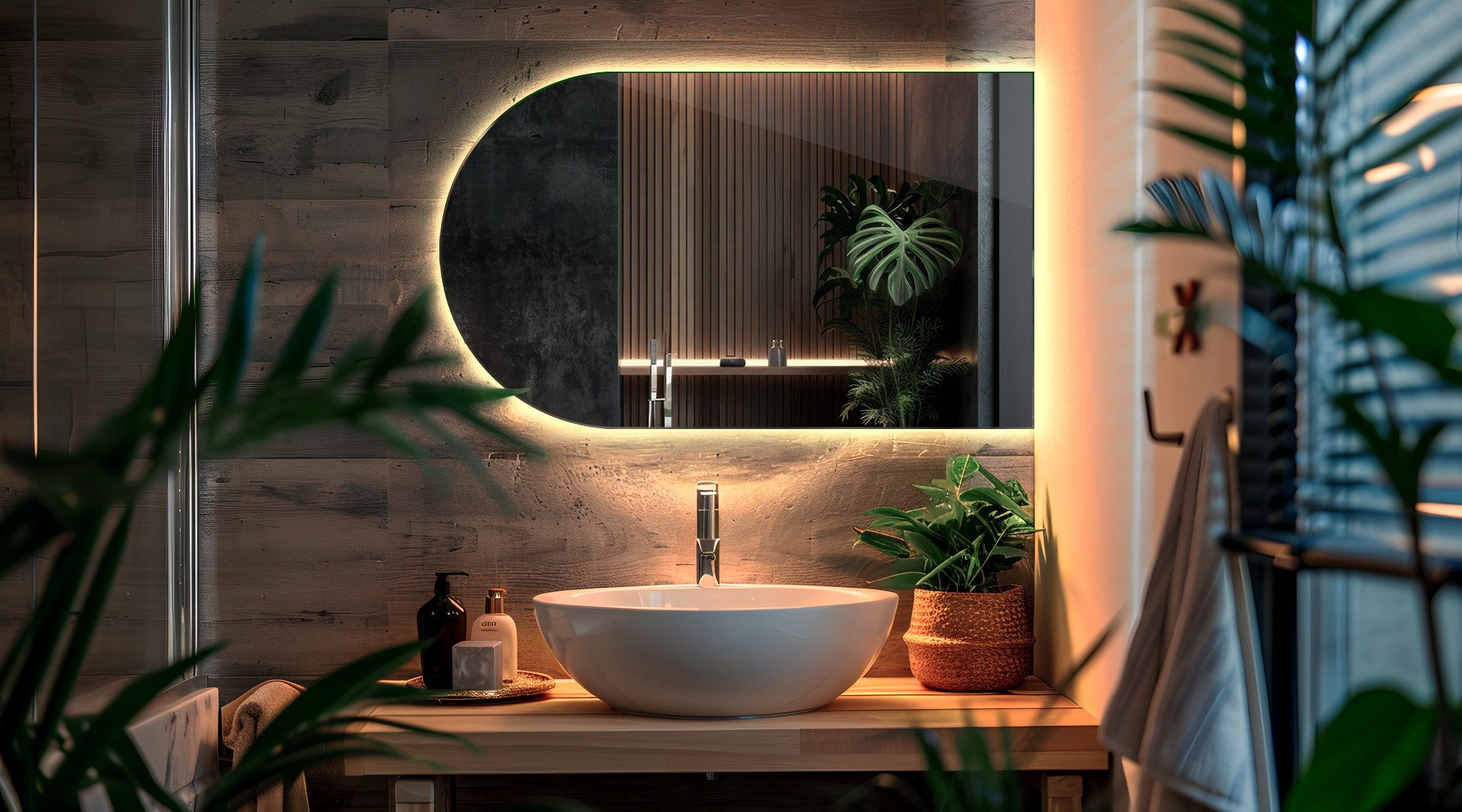 Tulup LED-Lichtspiegel Modern Wandspiegel Spiegel mit günstig online kaufen