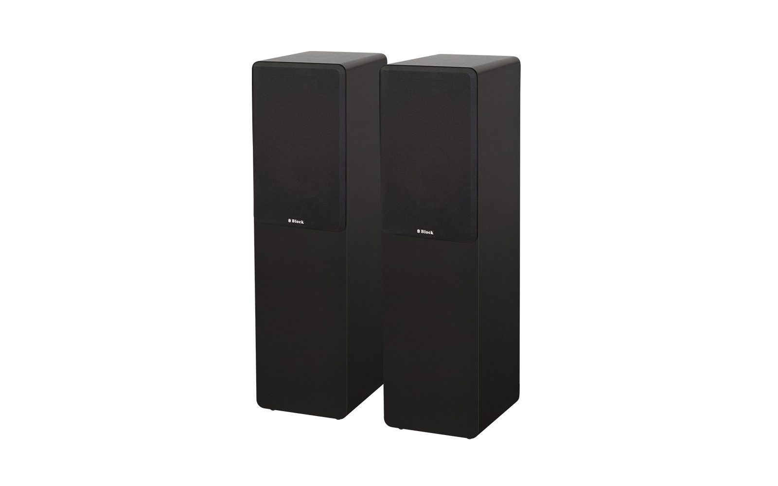 Block Block SL-250 Standlautsprecher Paar – 2-Wege Bassreflex Stand-Lautsprecher