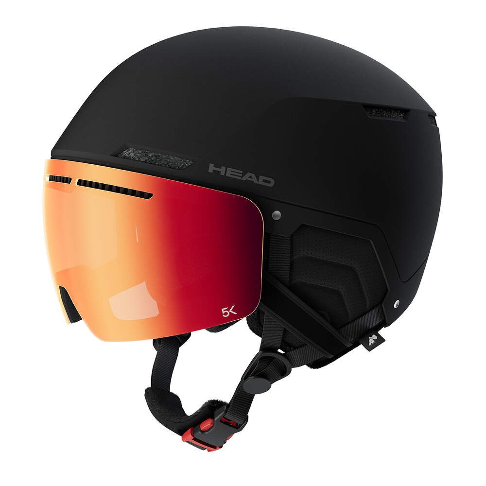 Head Skihelm, Head Cinema 5K schwarz mit Visier XS/S (52-55cm) Ski Snowboard Helm