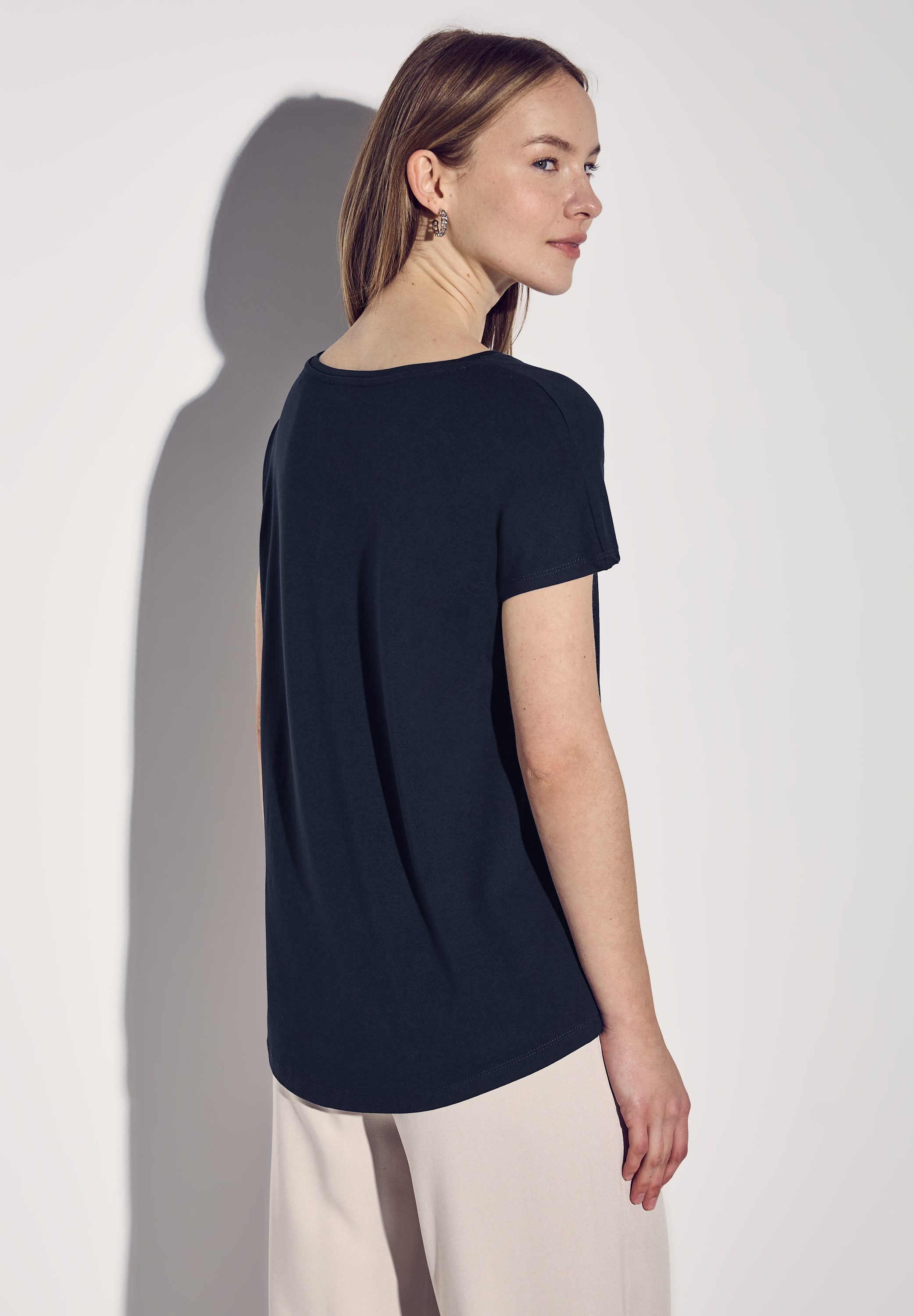 STREET ONE T-Shirt, mit U-Boot-Ausschnitt günstig online kaufen