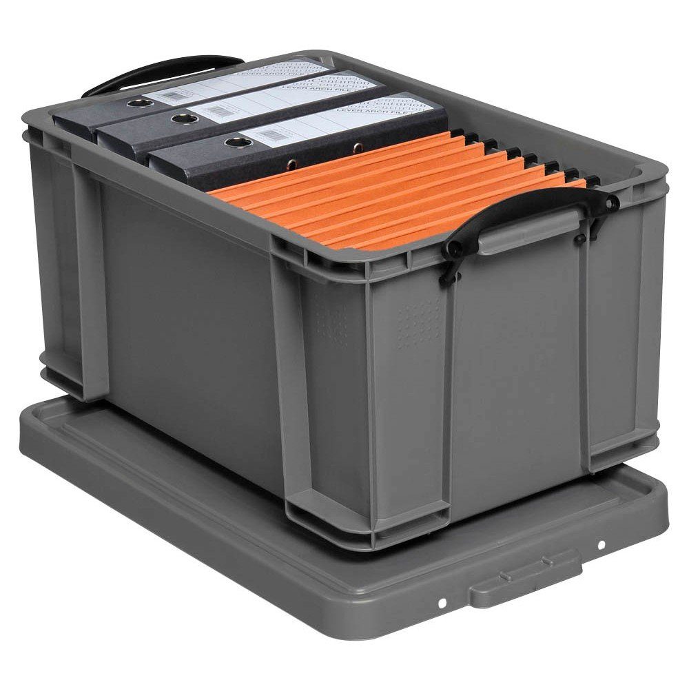Aufbewahrungsbox Really Useful Box Aufbewahrungsbox 48l silber