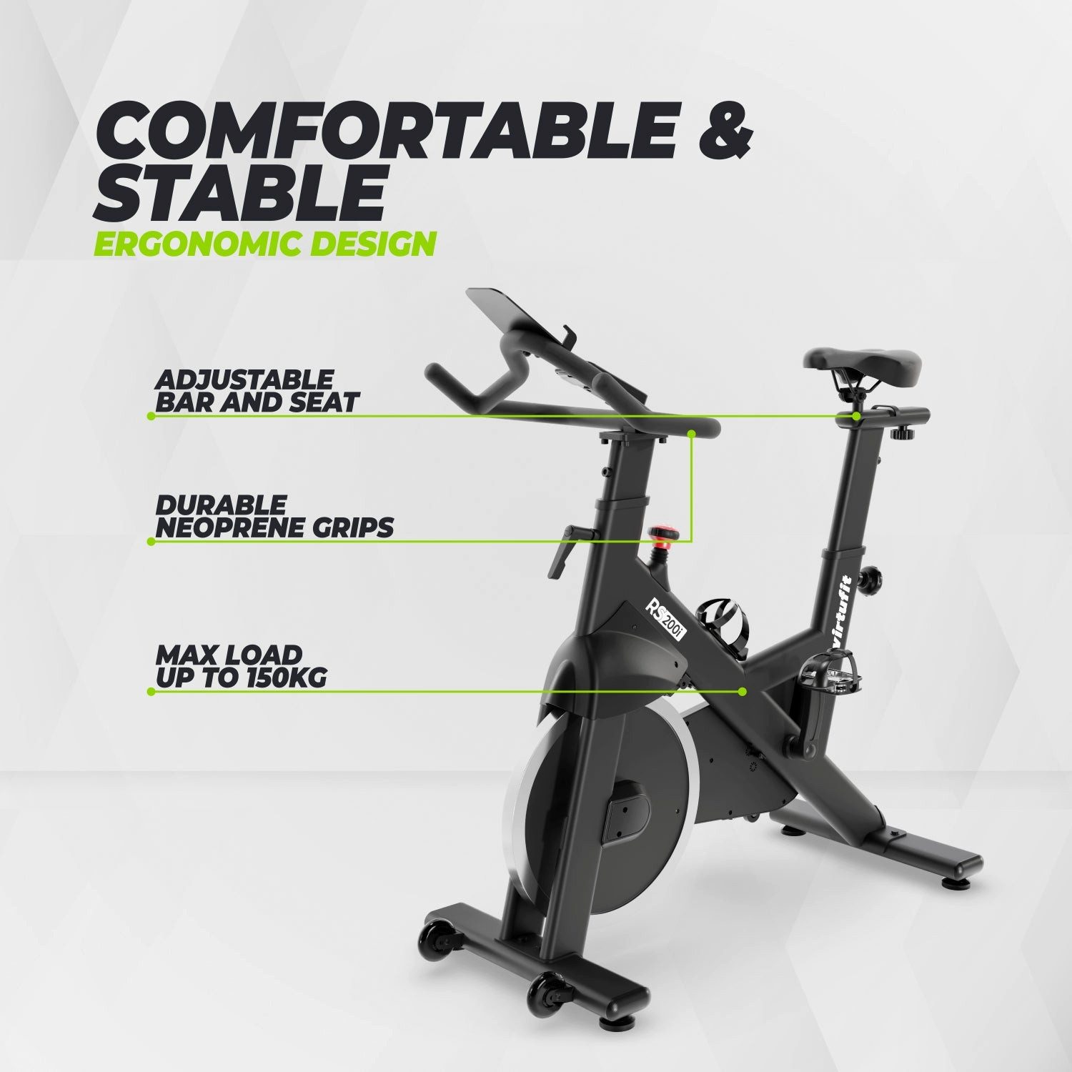 VirtuFit Speedbike VirtuFit RS200i Indoor Cycle - Magnetisches Speedbike mit Bluetooth
