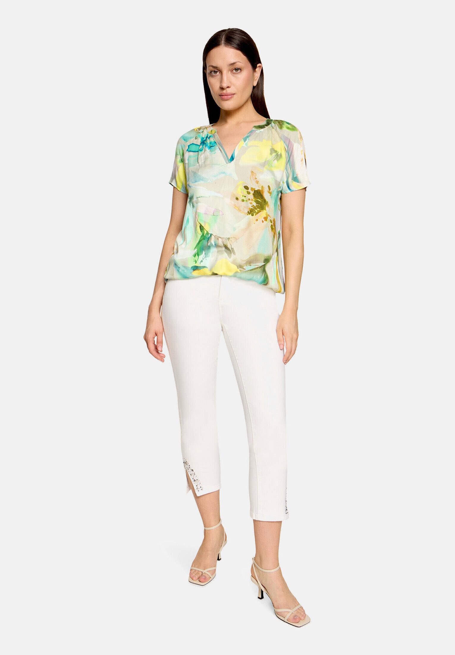 Betty Barclay Satinbluse Damen mit Blumenprint