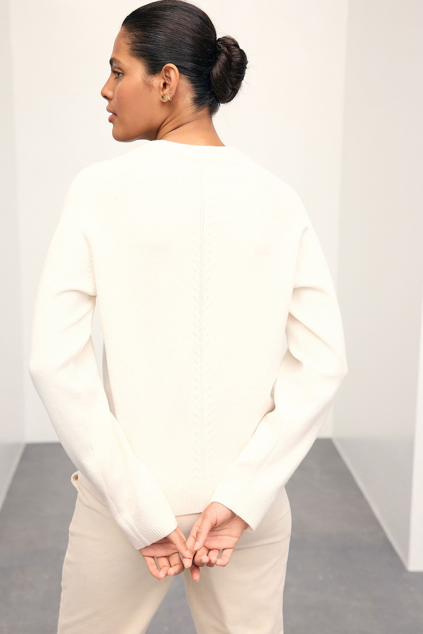 Next Rundhalspullover Langärmeliger, superweicher Pullover mit günstig online kaufen