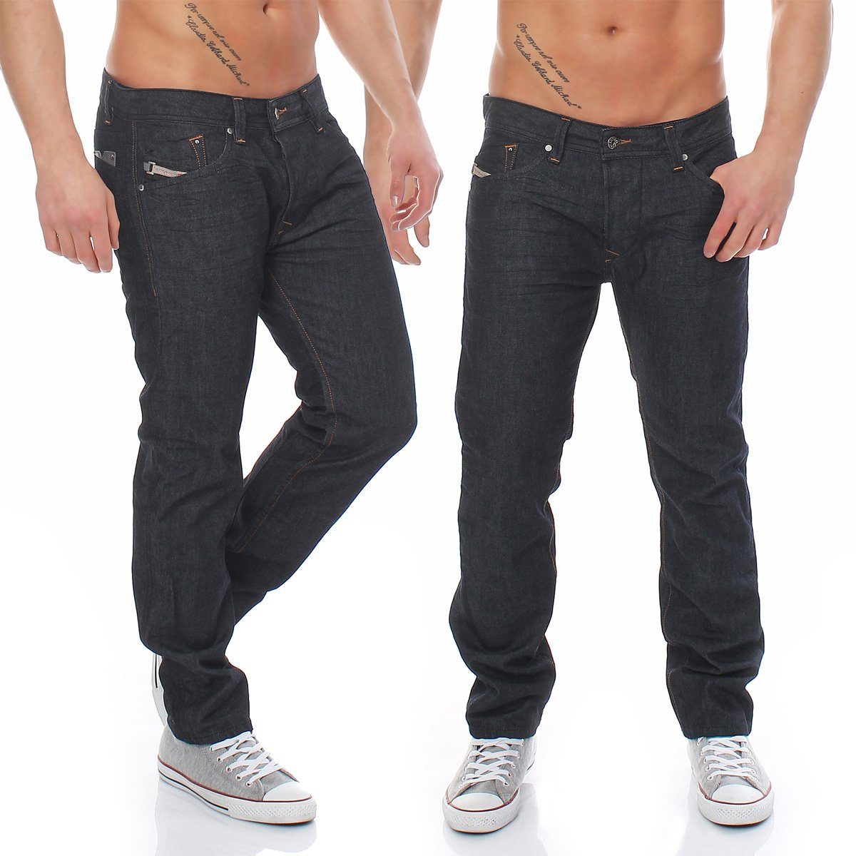 008Z8 Pocket 5 Herren Blau, Regular-fit-Jeans Style Darron Diesel