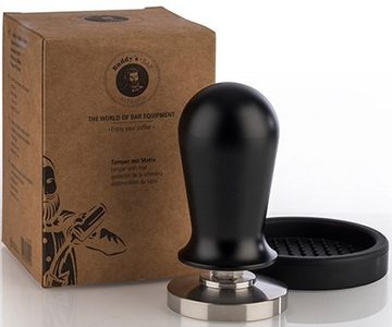 Buddy's Tamper Buddy´s Bar - Barista Edition, Premium, Kaffee Verdichter, rostfreier Edelstahl, Espresso Stempel