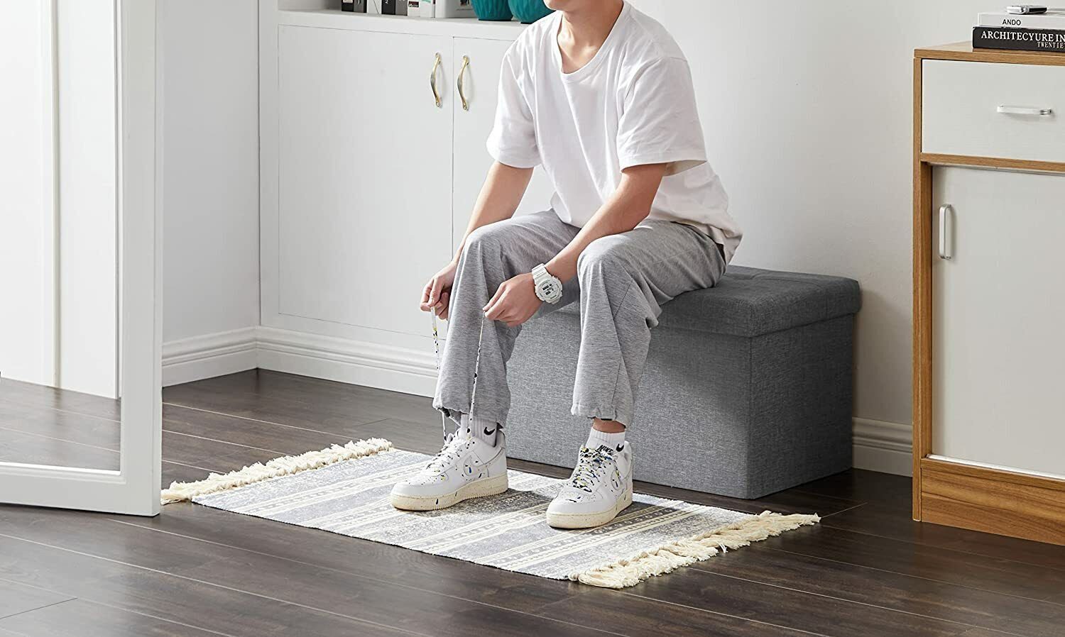 BlingBin Sitzhocker Faltbarer Sitzbank mit Stauraum, günstig online kaufen