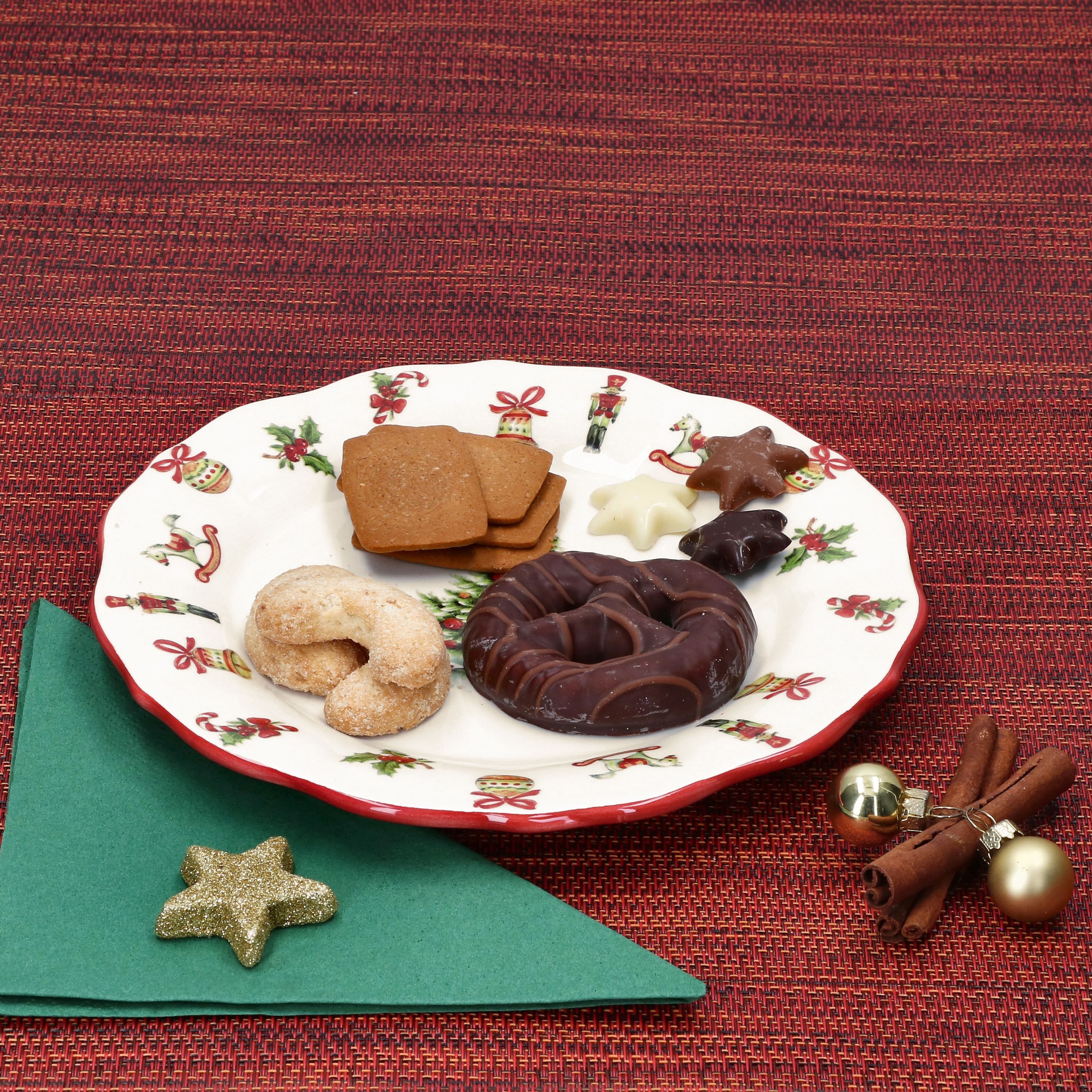 MamboCat Frühstücksteller Maestro Natale Kuchenteller Dessert-Teller Frühstück Weihnachten