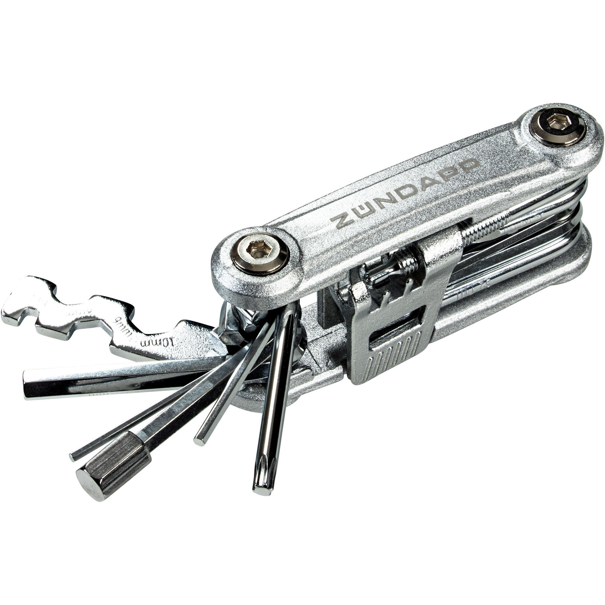 Zündapp Multitool Mulitool, (1 St), Fahrrad Multitool Multifunktionswerkzeug Minitool 16 Funktionen