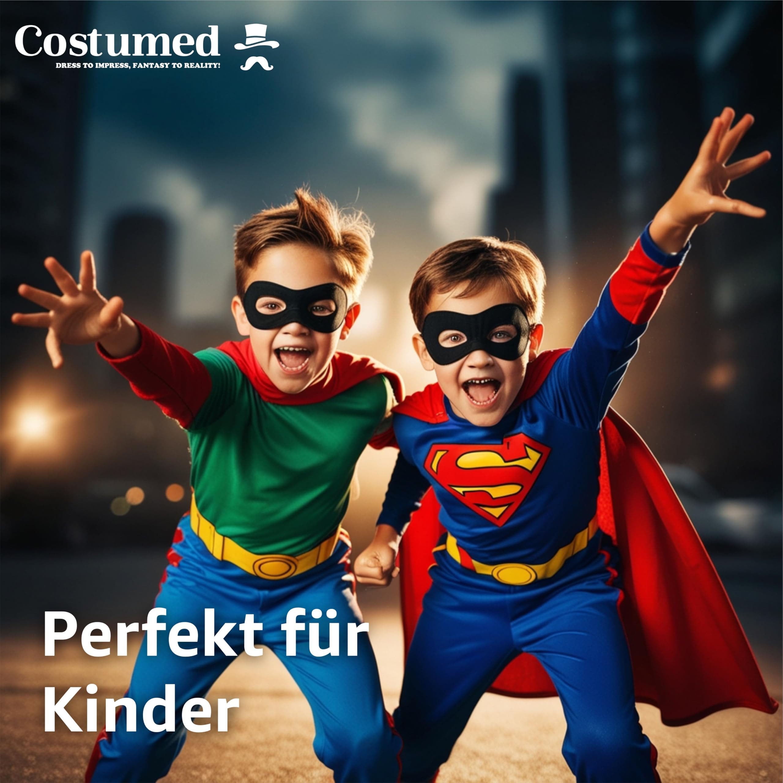 Costumed Kostüm Bandit Maske – Klassisches Kostümaccessoire für Fasching
