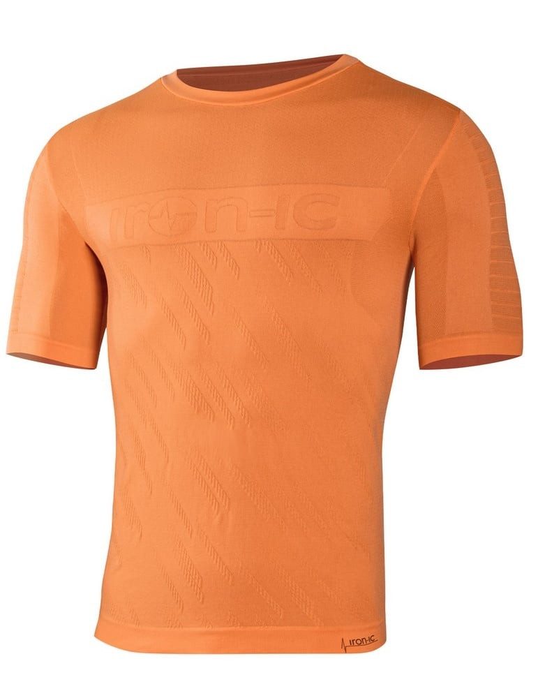 T-Shirt Laufshirt Performance Kurzarm neonorange Herren