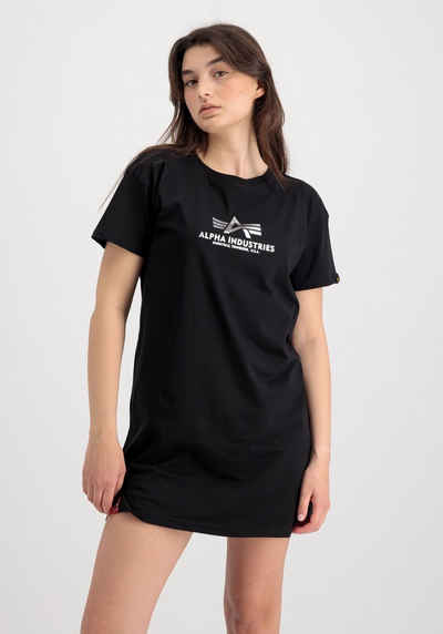 Alpha Industries T-Shirt Alpha Industries Women - T-Shirts Basic T Long Foil Print Wmn