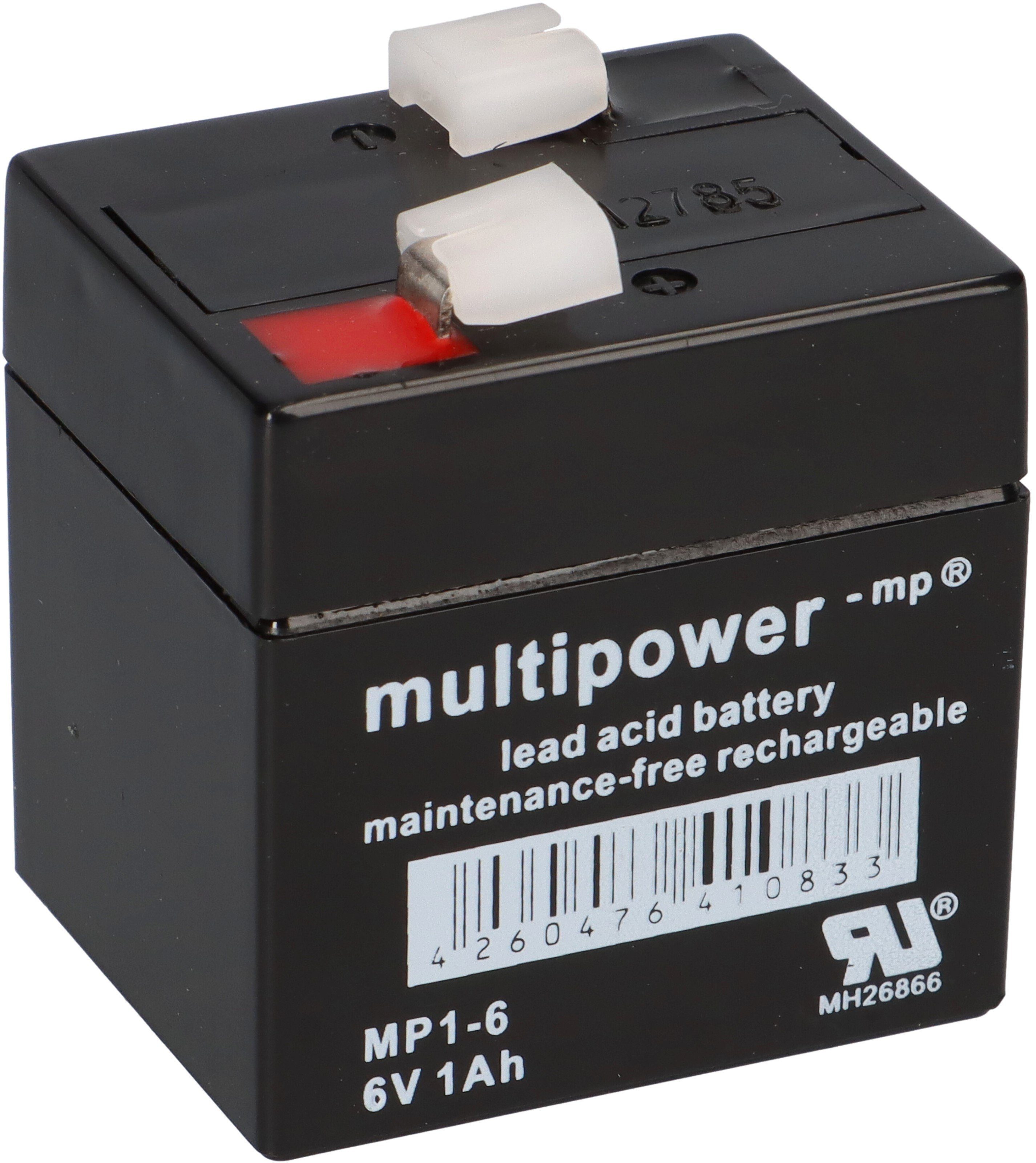 Multipower Blei-Akku MP1-6 Pb 6V / 1Ah Bleiakkus