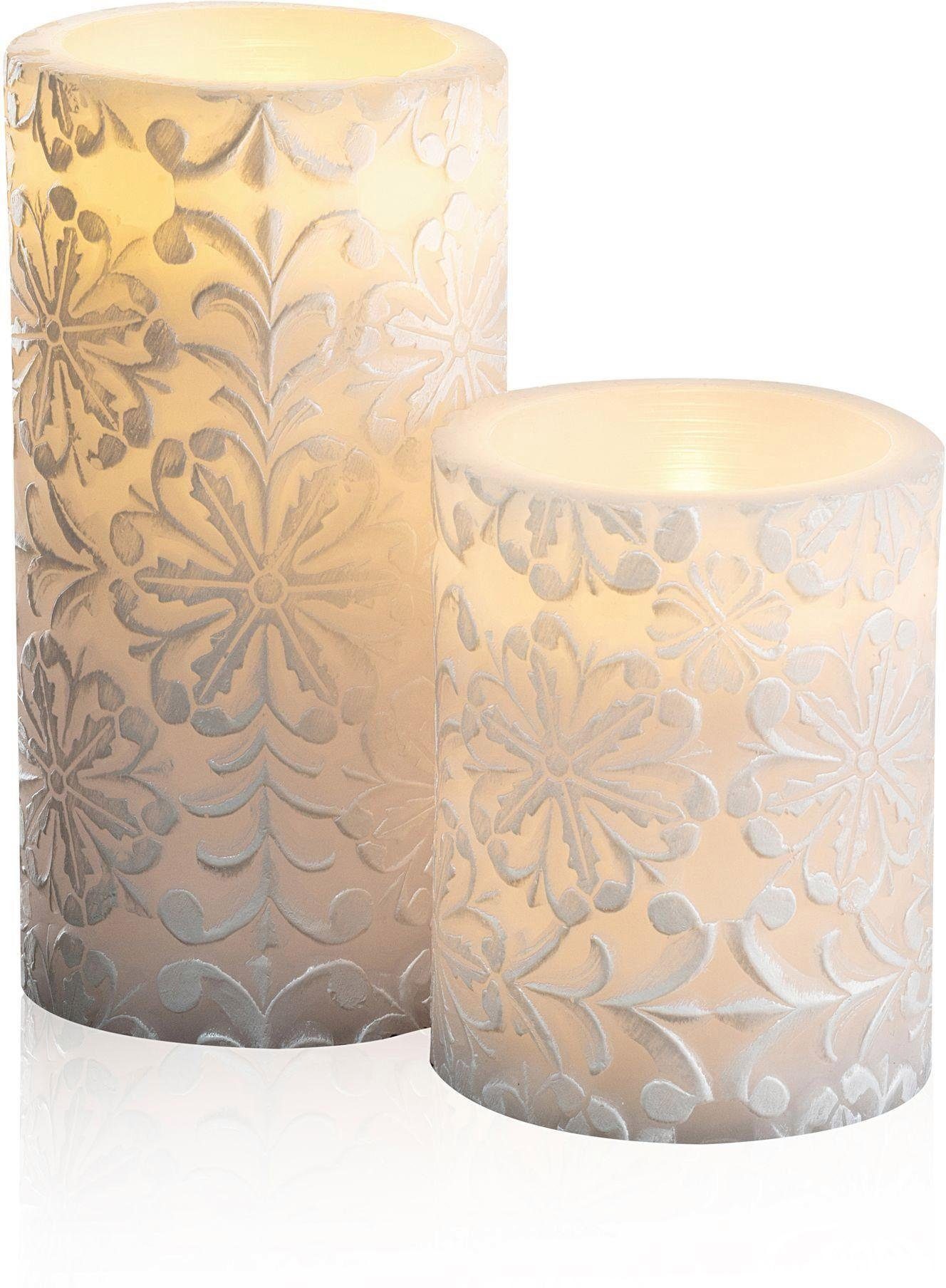 Pauleen LED-Kerze Wachskerze Little Lilac Candle 2er Set (2-tlg) | LED-Kerzen