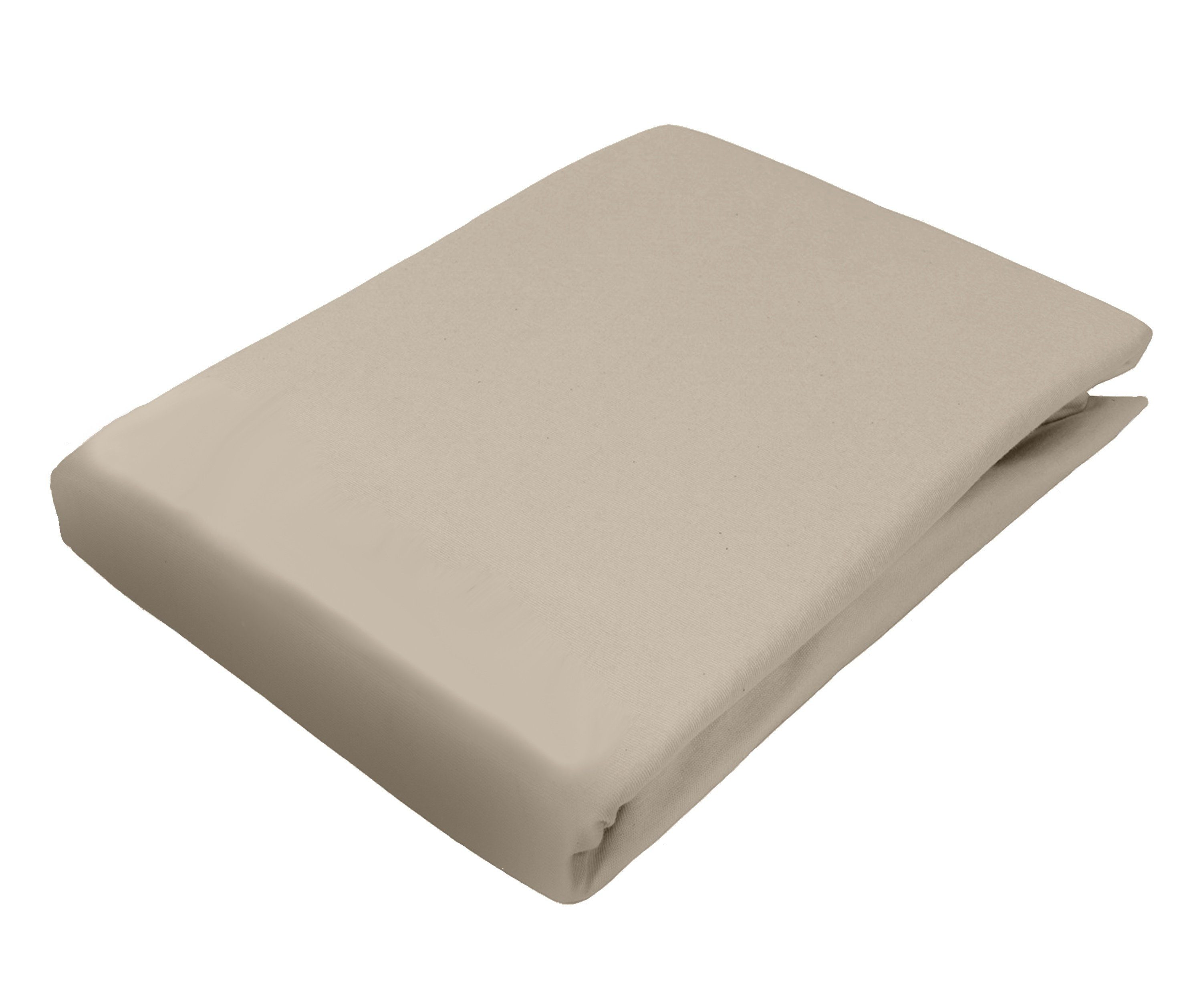 Dormisette Spannbettlaken DORMISETTE Spannbetttuch Biber camel BL 100x200 cm braun