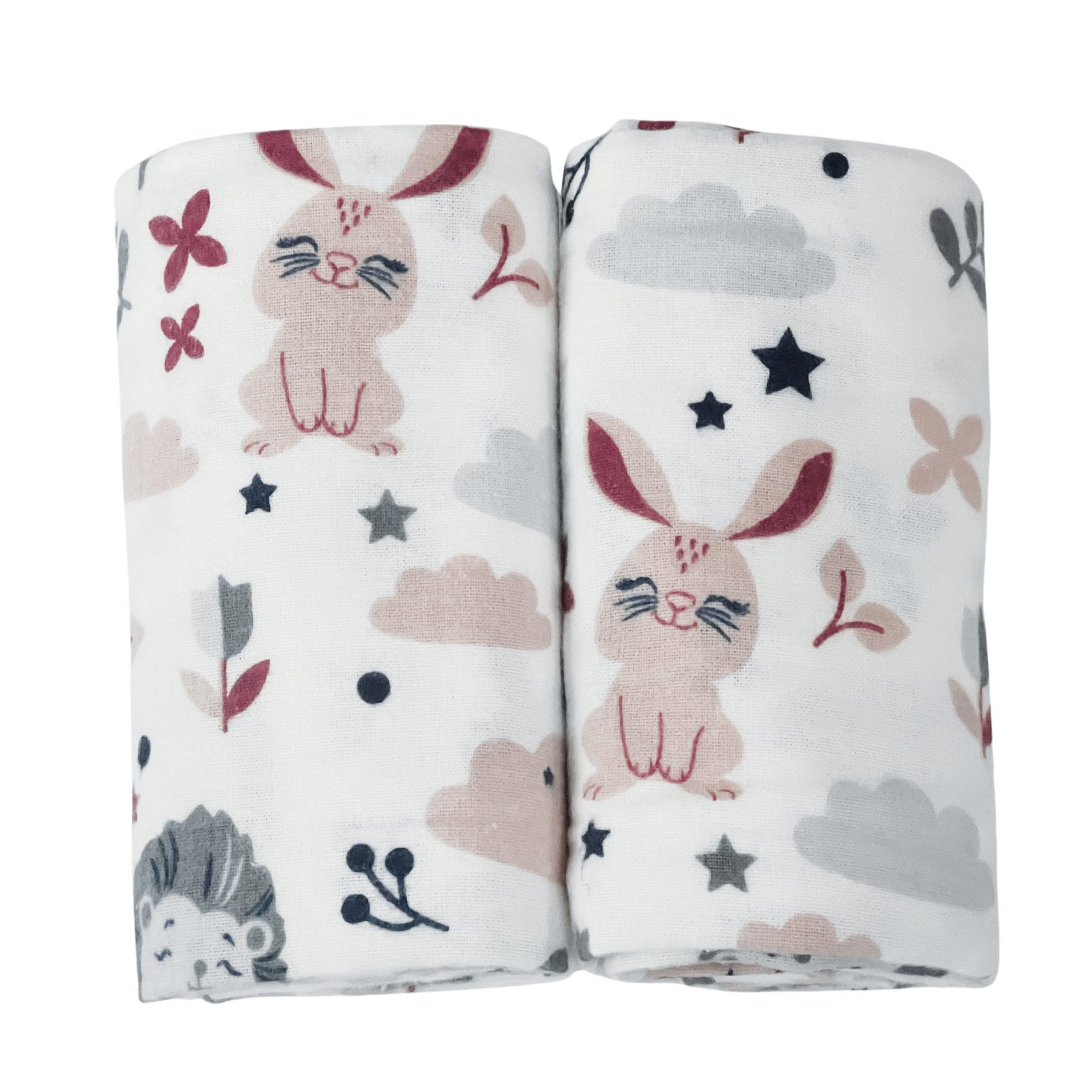Babymajawelt Spucktuch Baby Moltontücher 2er Set, 70x80 cm - Kuscheltücher ver. Modelle, (Set, 2-tlg), Mehrfach verwendbar, Besonders sanft & Farbenfroh, Limited