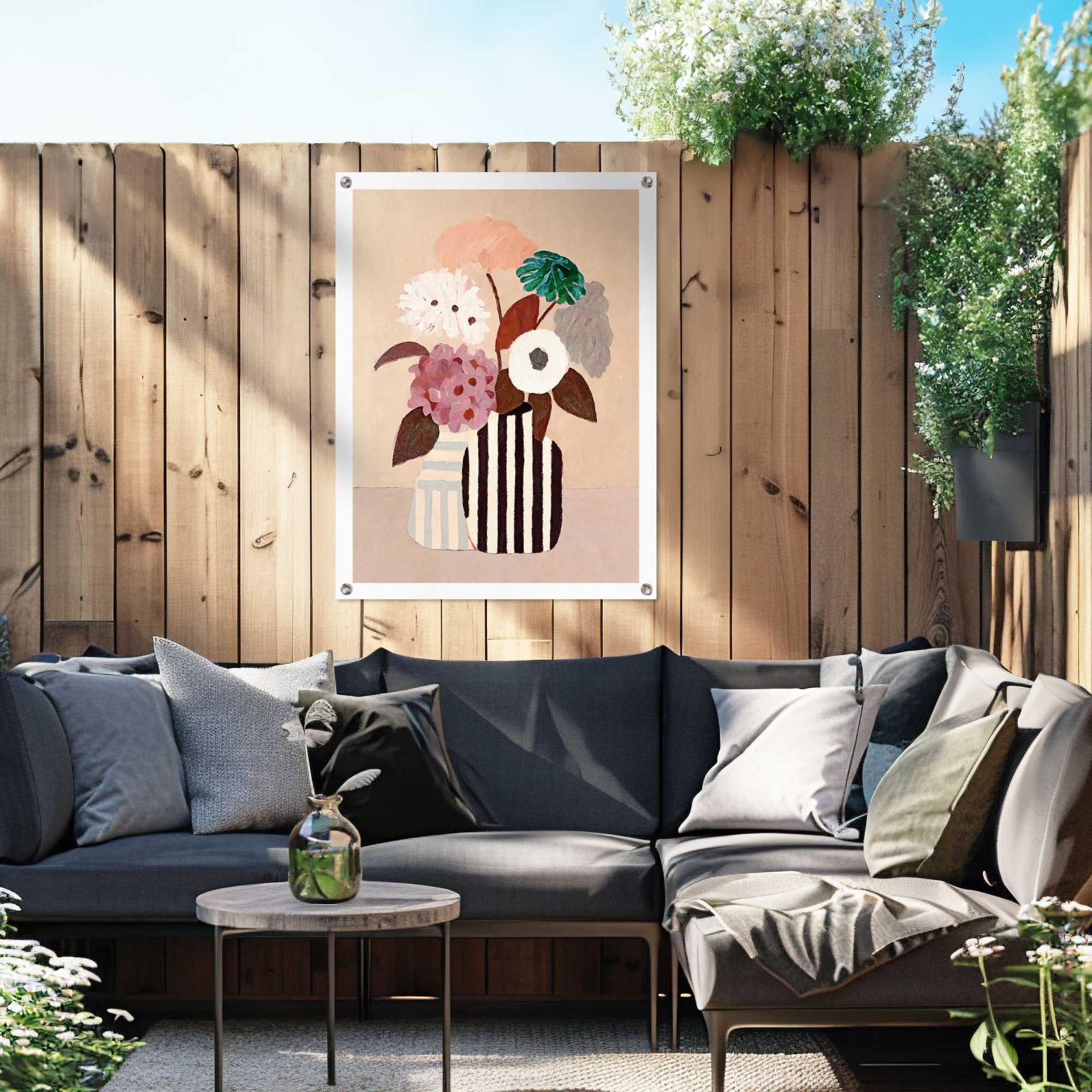 Reinders! Poster Autumn Flowers, Garten - Mehrfarbig - Leinwand - Blumen und Pflanzen - 60x80 cm
