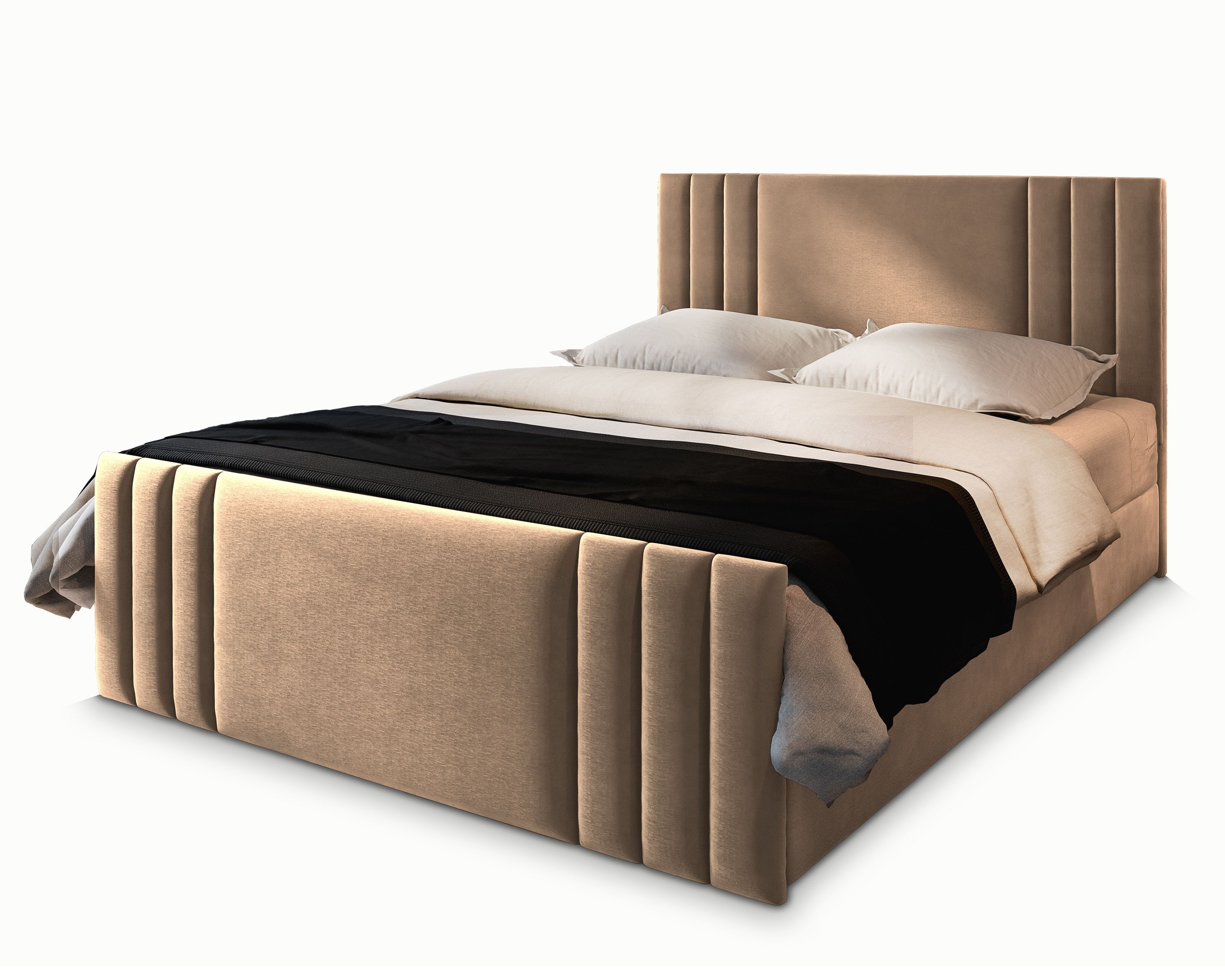 Masseno Boxbett KANES 180x200 cm mit Bonell Matratze und Topper günstig online kaufen