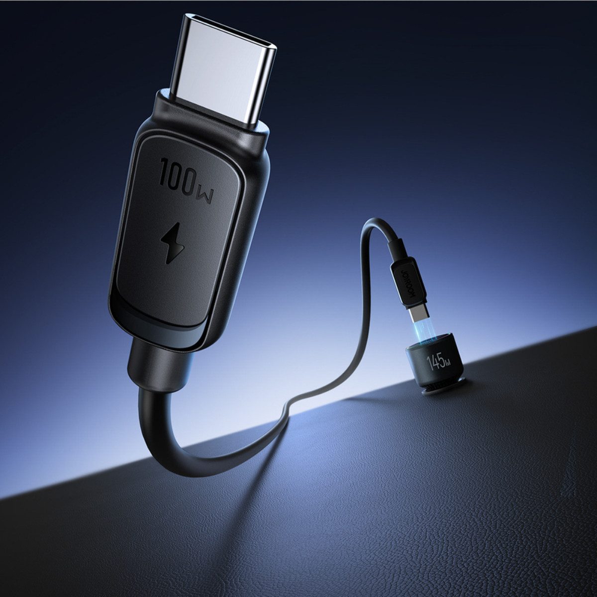 JOYROOM JR-CCN07 KFZ-Adapter USB-C Stecker zu USB-C Buchse, 145W Autoladegerät mit USB-C und USB-A für schnelles Laden – Bild 4 von 5